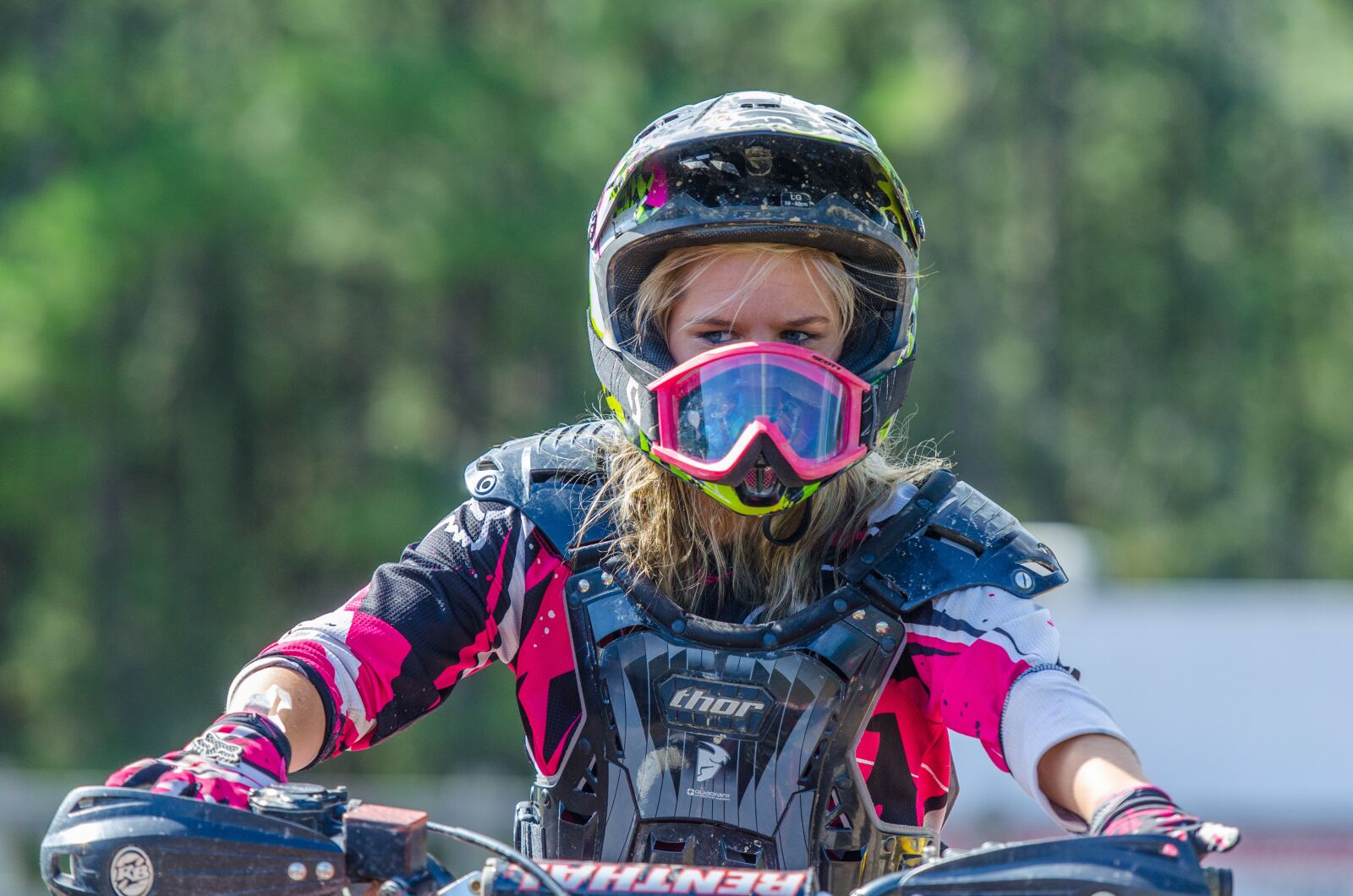 Nikon D5100 sample photo. Moto, motocross, woman photography