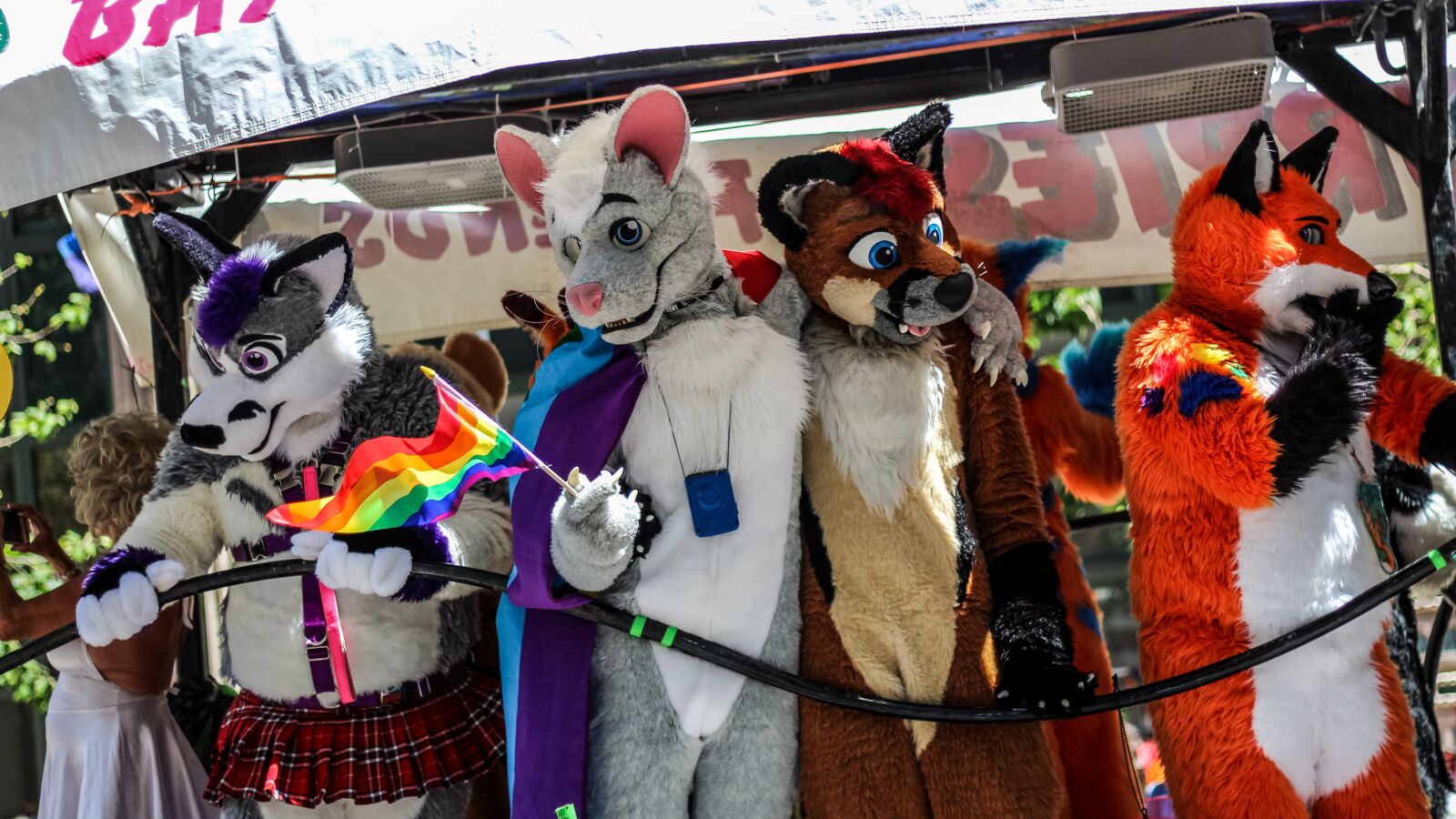 Canon EOS 1300D (EOS Rebel T6 / EOS Kiss X80) sample photo. Furry friends, pride parade photography