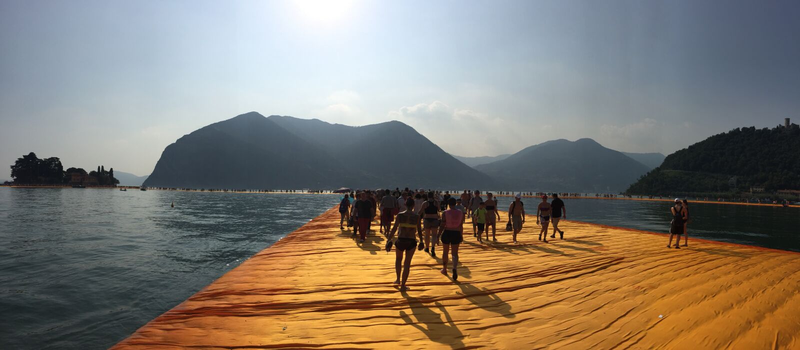 Apple iPhone 6 sample photo. Piers, floating piers, art photography