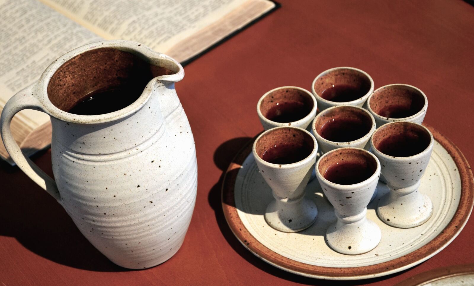 Nikon D5100 sample photo. Carafe, cups, salver, book photography