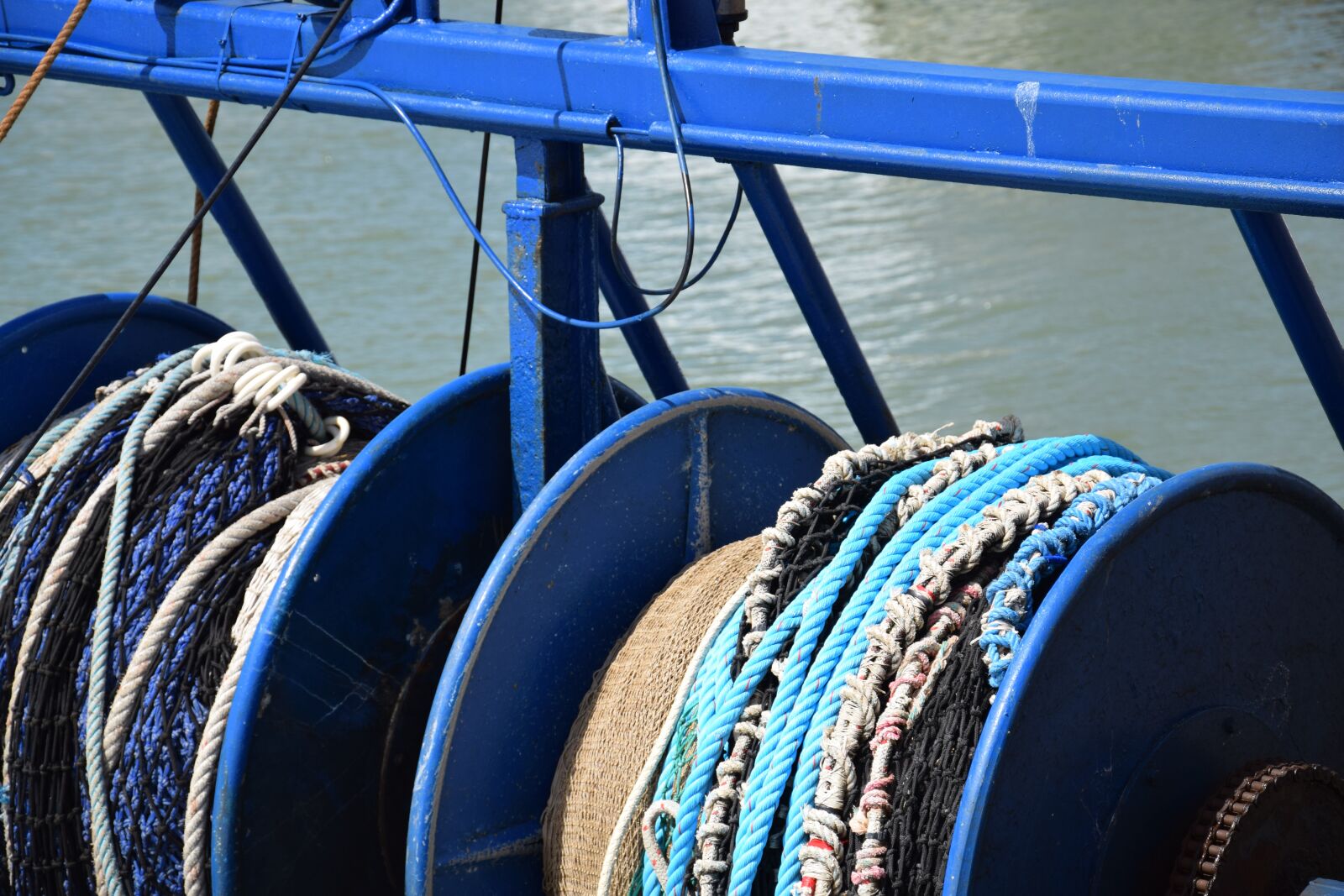 Nikon D5300 sample photo. Fishing, net, port photography