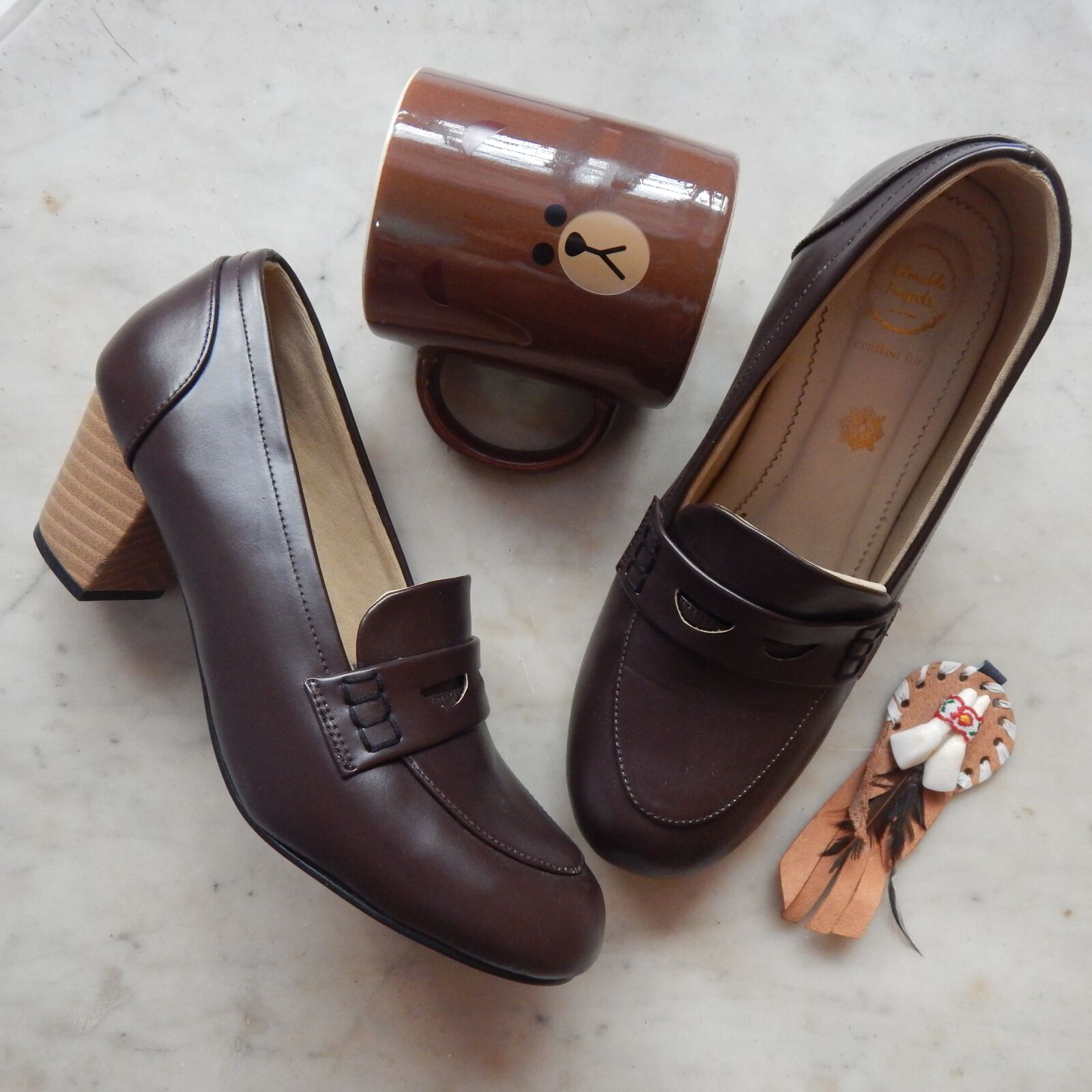 Nikon Coolpix L830 sample photo. Brown, pair of shoes photography