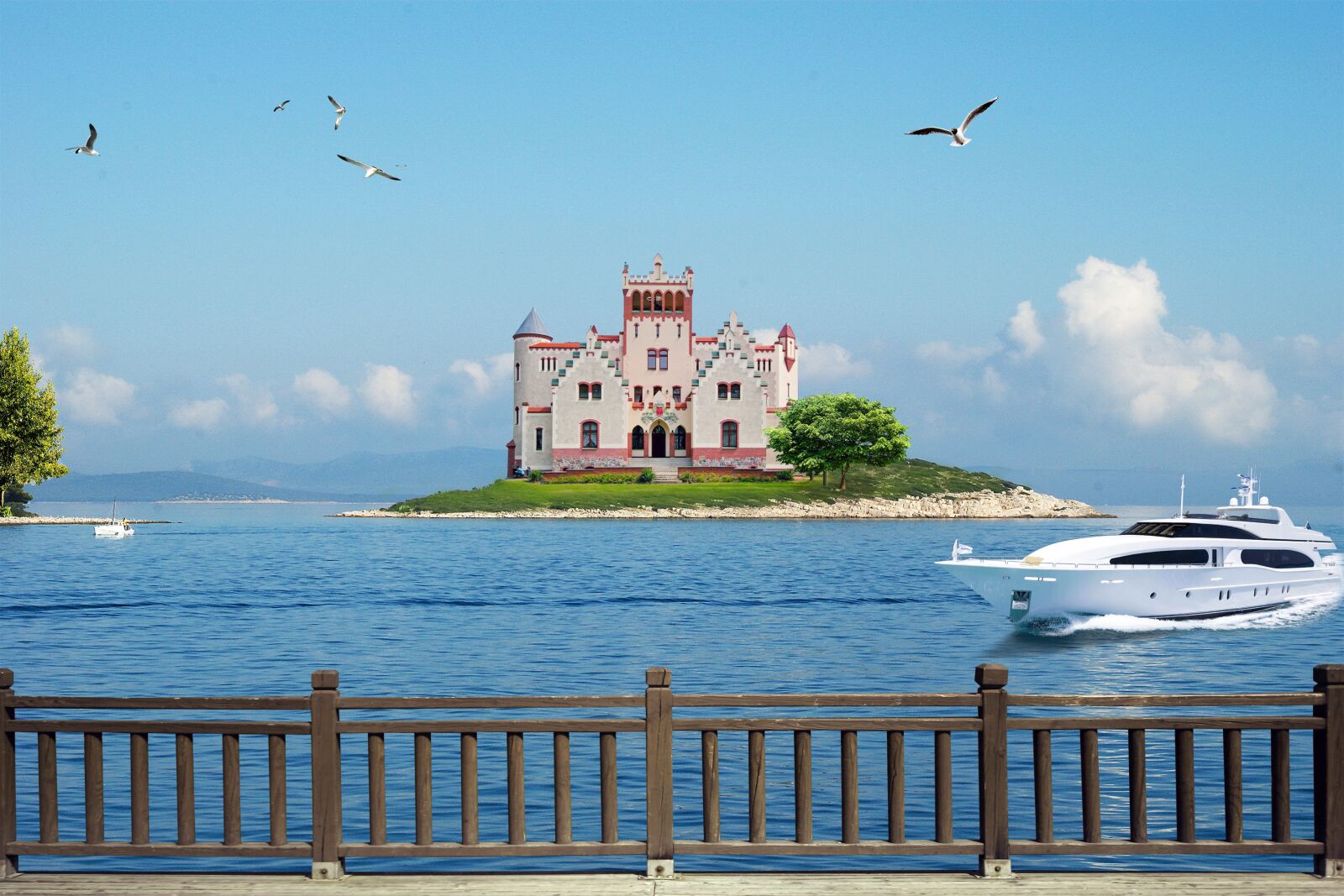Canon EOS 70D sample photo. Sea, island, castle photography