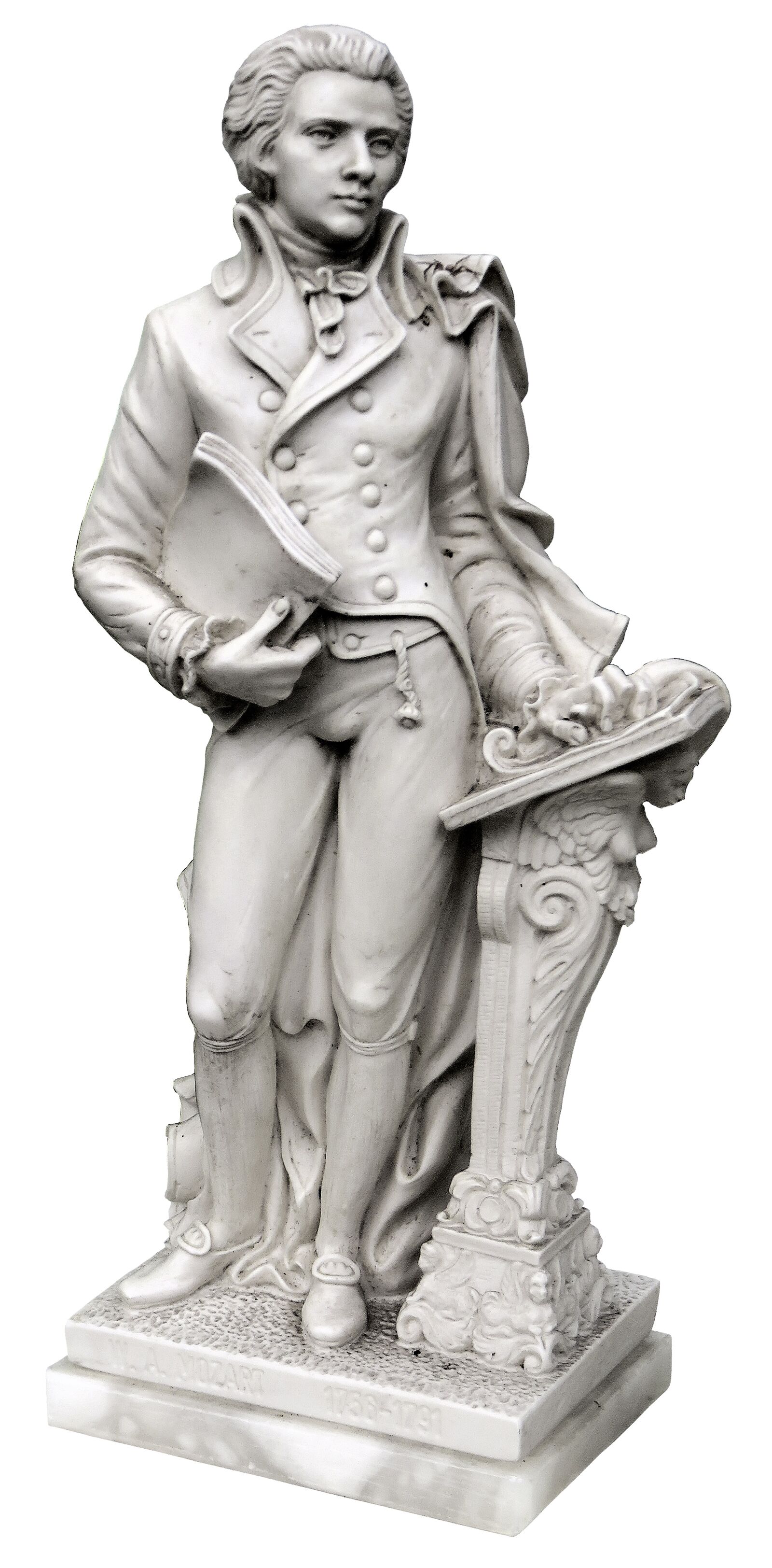 Canon PowerShot SX710 HS sample photo. Mozart, figure, marble photography