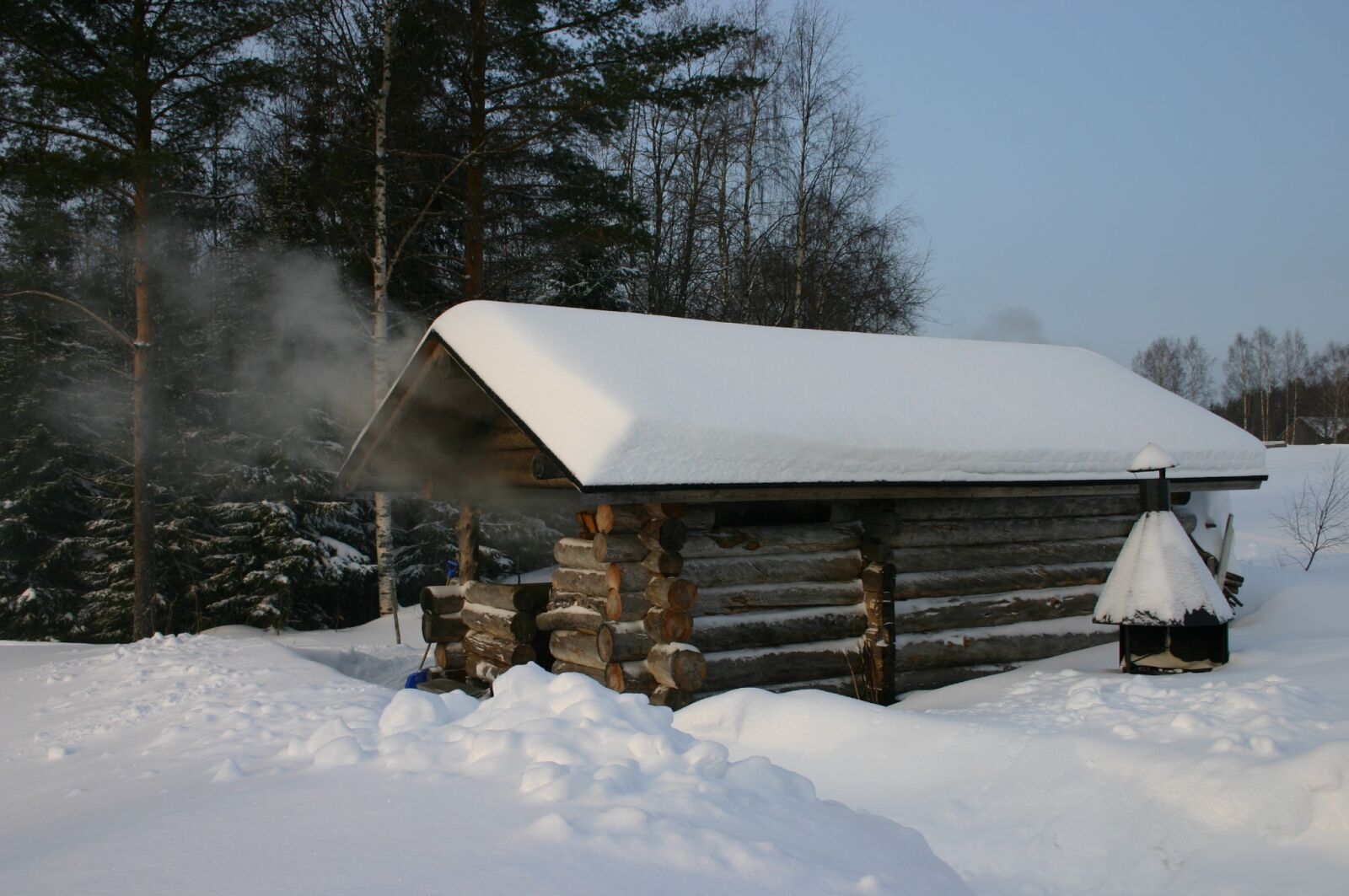 Canon EOS 300D (EOS Digital Rebel / EOS Kiss Digital) sample photo. Smoke sauna, size image photography