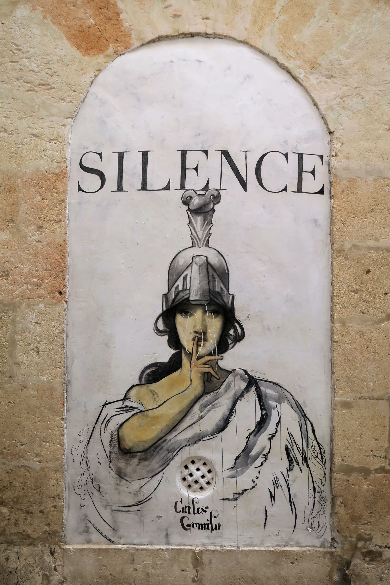 Canon PowerShot G7 X sample photo. Mural, silence, street photography