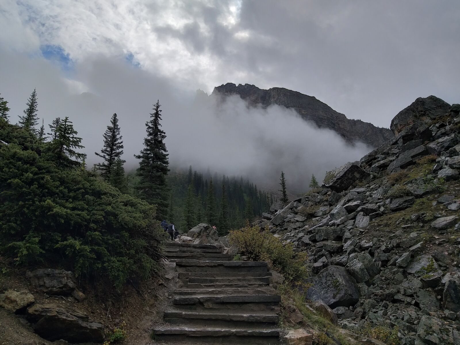 Samsung Galaxy J8 sample photo. Stairs to heaven, clouds photography