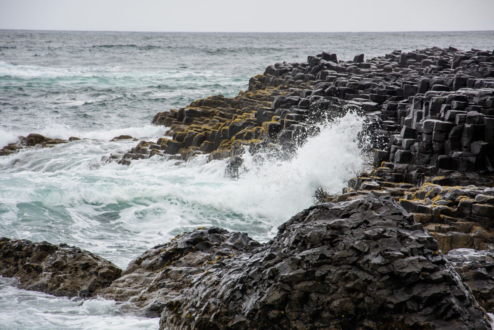 Nikon D5200 sample photo. The giants, ireland, sea photography