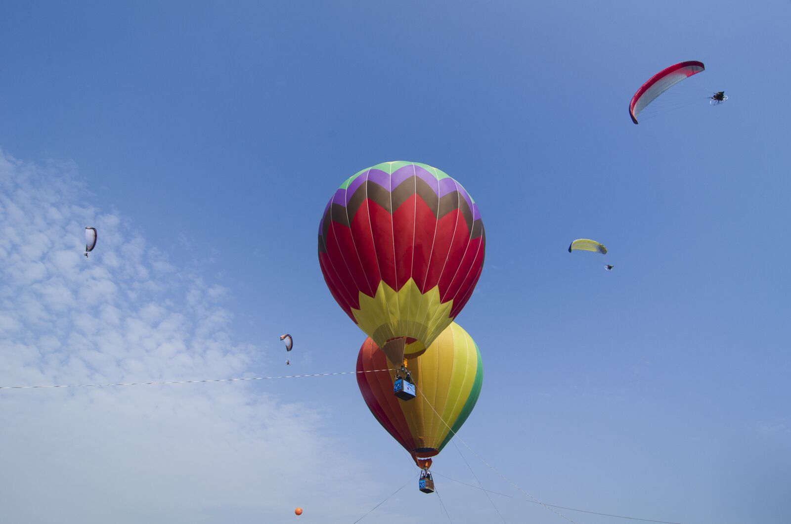 Nikon D7000 sample photo. Ballon, hot ballon, blue photography