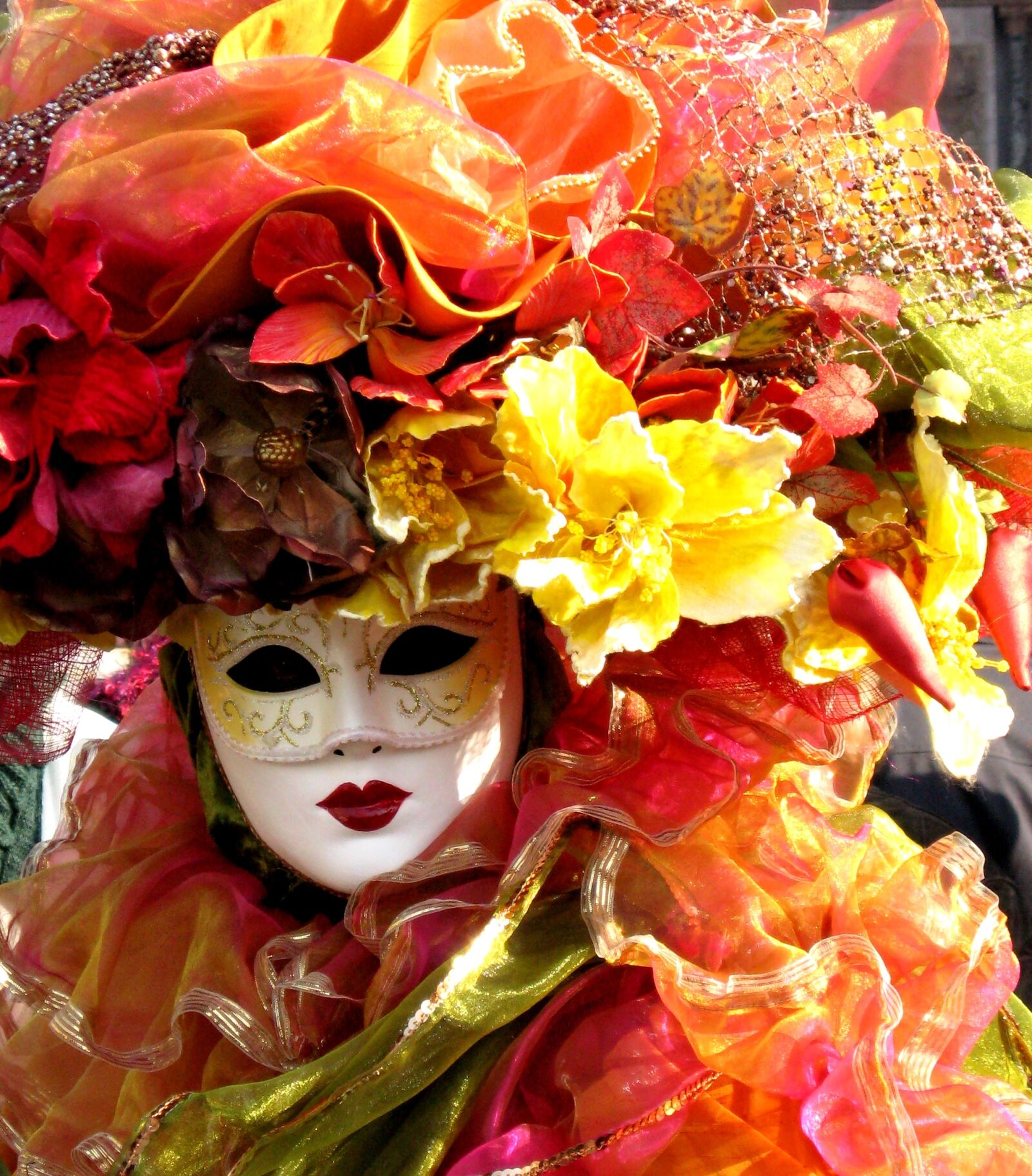 Canon POWERSHOT A570 IS sample photo. Venice, carnival, mask photography