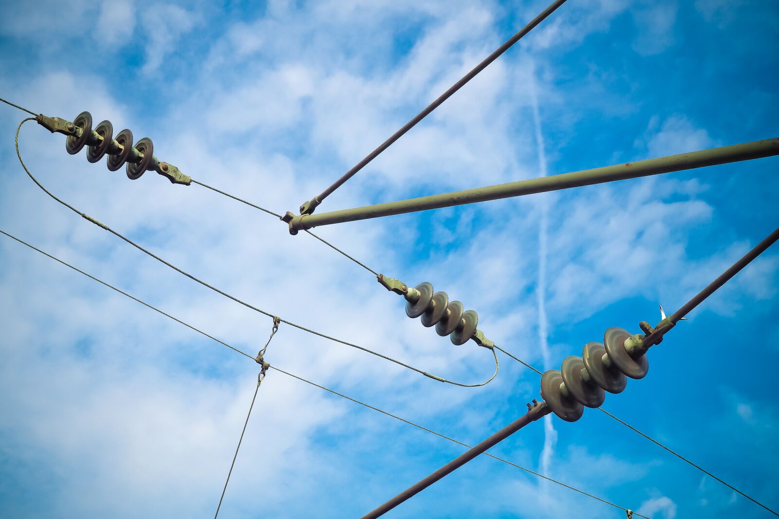 Olympus OM-D E-M10 sample photo. Current, power line, energy photography