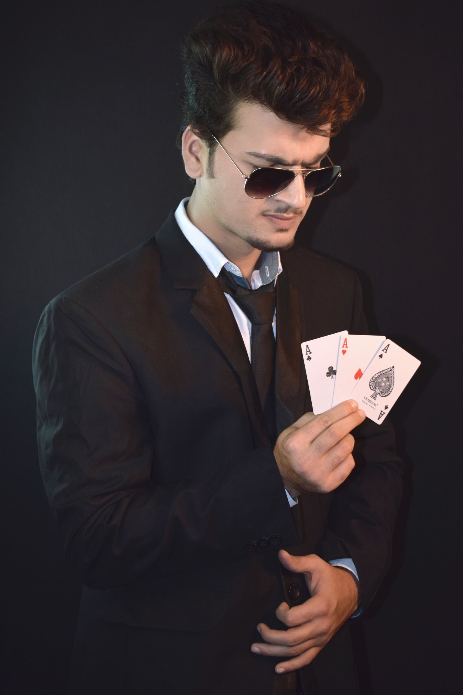 Nikon D3300 sample photo. Model, playing cards, gamble photography