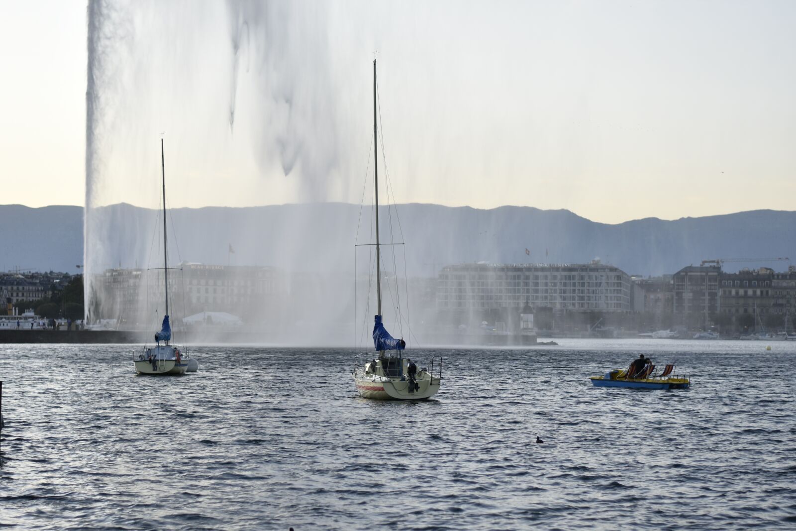 Nikon D3500 sample photo. Geneva, switzerland, boat photography