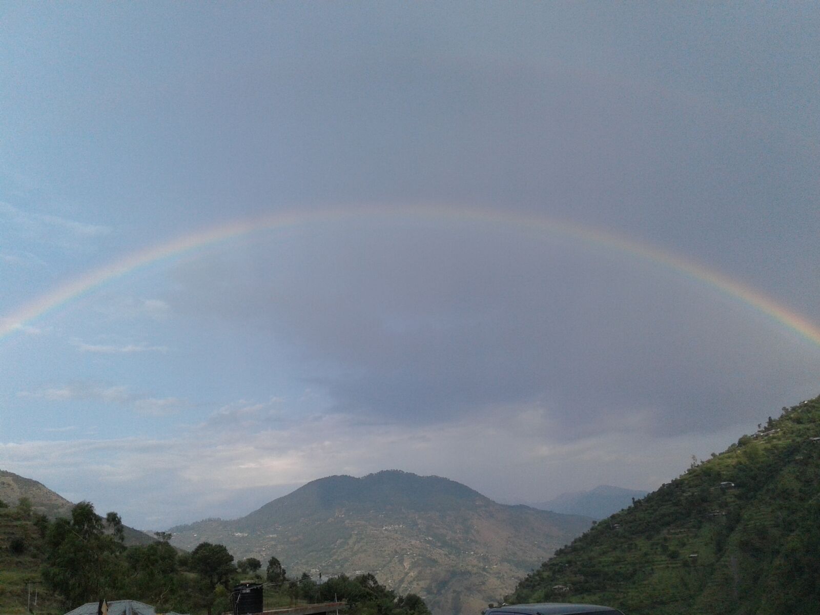 Samsung Galaxy J1 Ace sample photo. Himalayas, mountain, rainbow photography