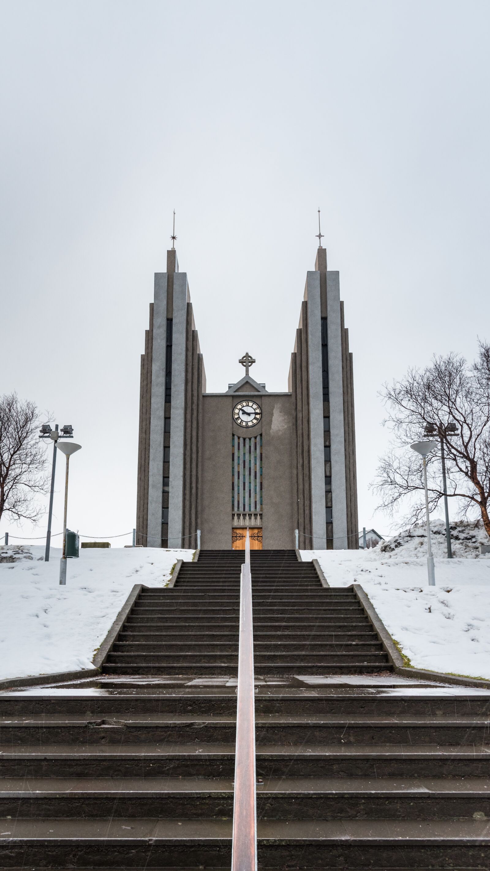 Nikon D750 sample photo. Church, iceland, akureyri photography