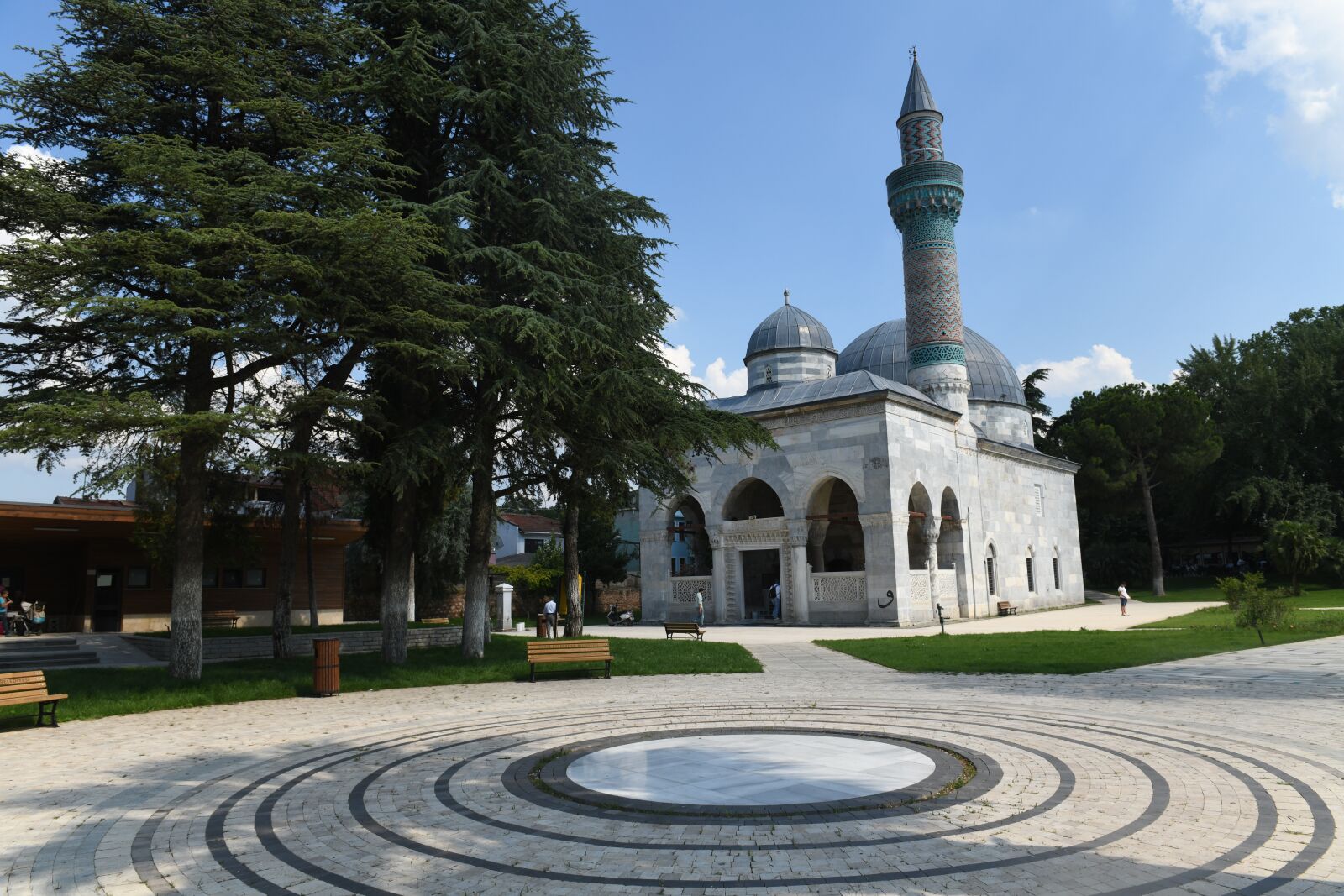 Nikon D850 sample photo. Mosque, sky, garden photography