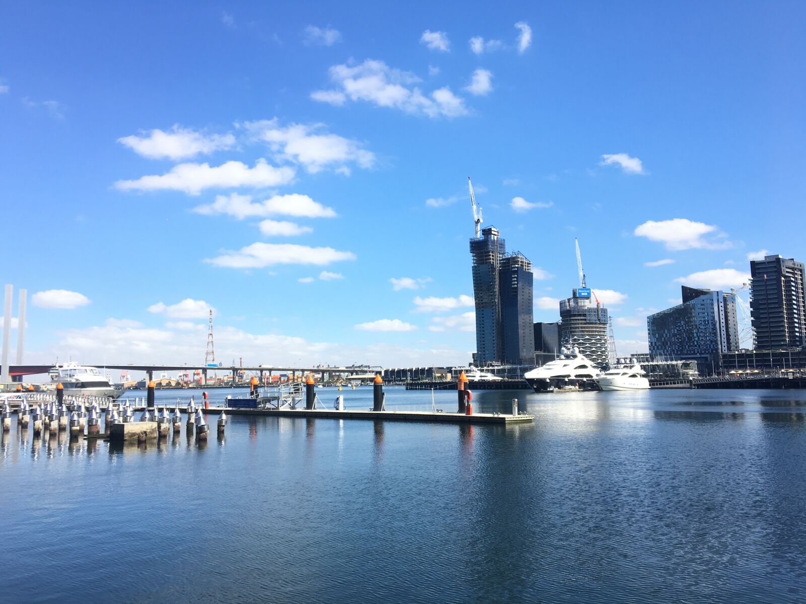 Apple iPhone 6s sample photo. Blue, sky, harbour, port photography