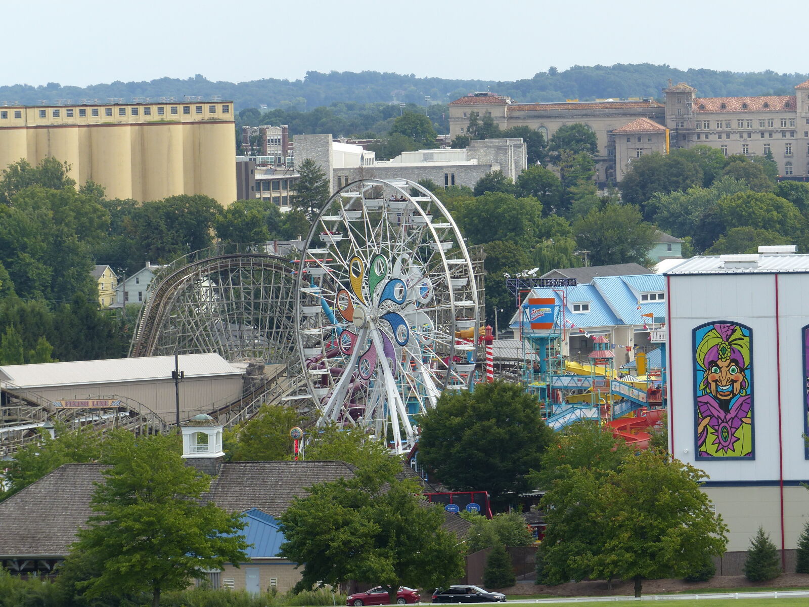 Panasonic Lumix DMC-FZ200 sample photo. Amusement, park, factory, ferris photography