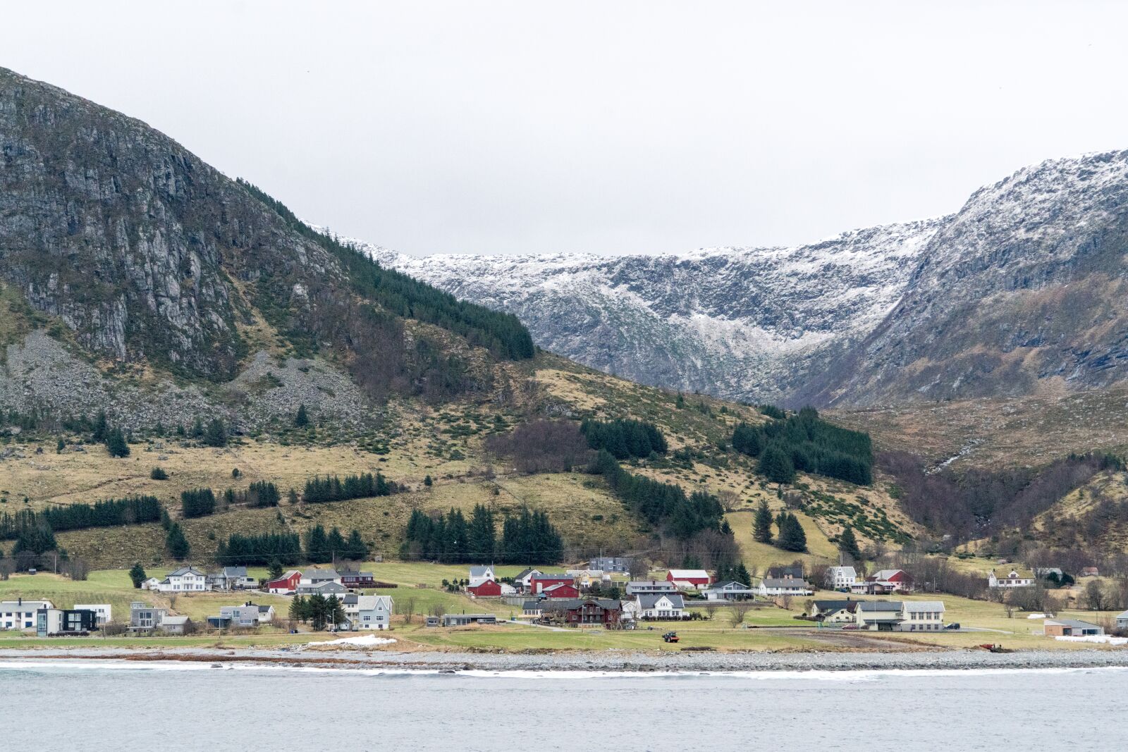 Sony a7R II + Sony FE 24-240mm F3.5-6.3 OSS sample photo. Norway coast, mountains, snow photography