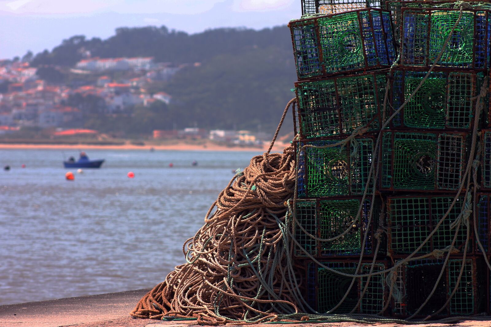 Canon EF 75-300mm f/4-5.6 sample photo. Ropes, mar, fishing photography