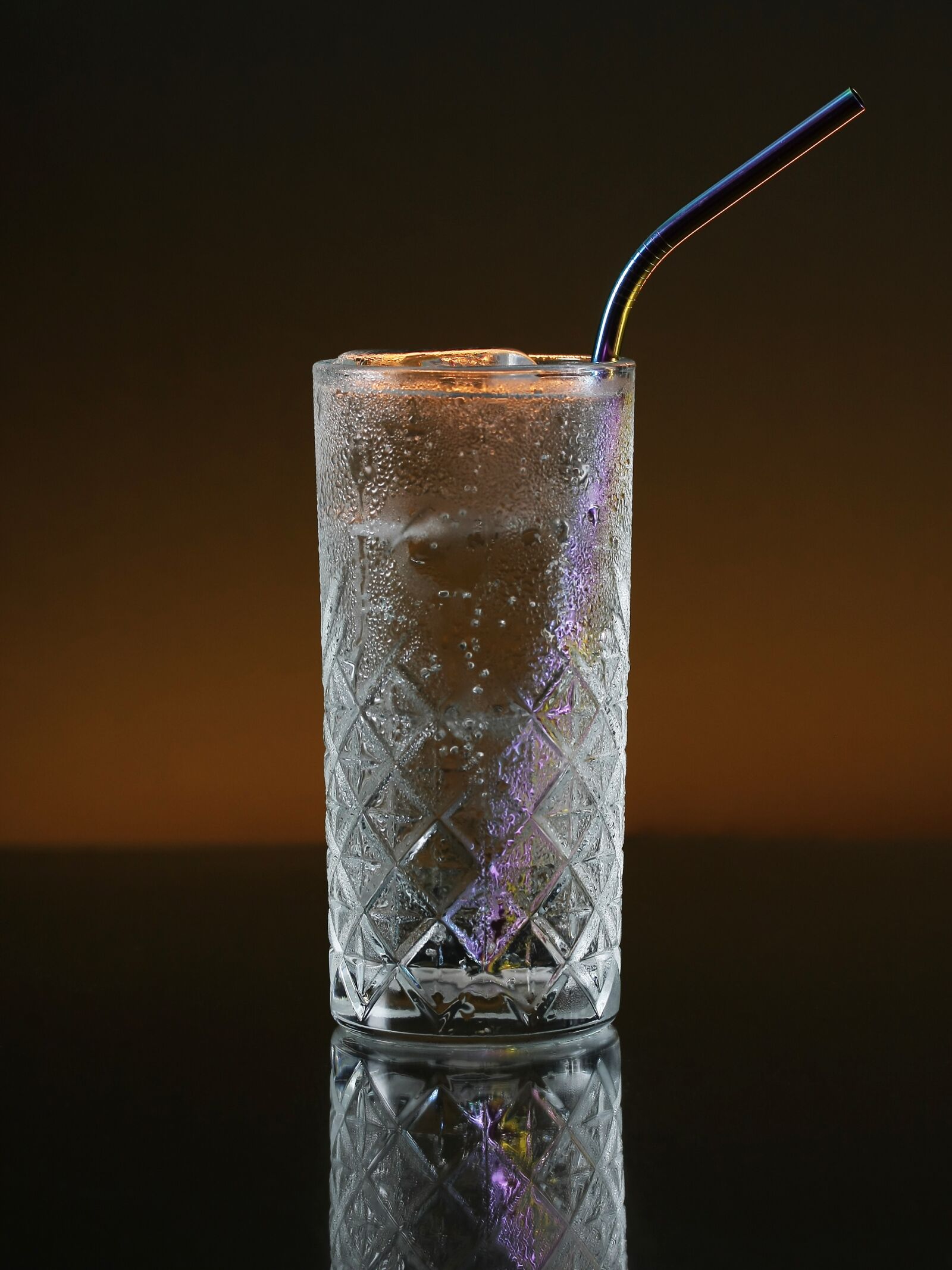 Canon EOS 40D sample photo. Glass, metal straw, drink photography