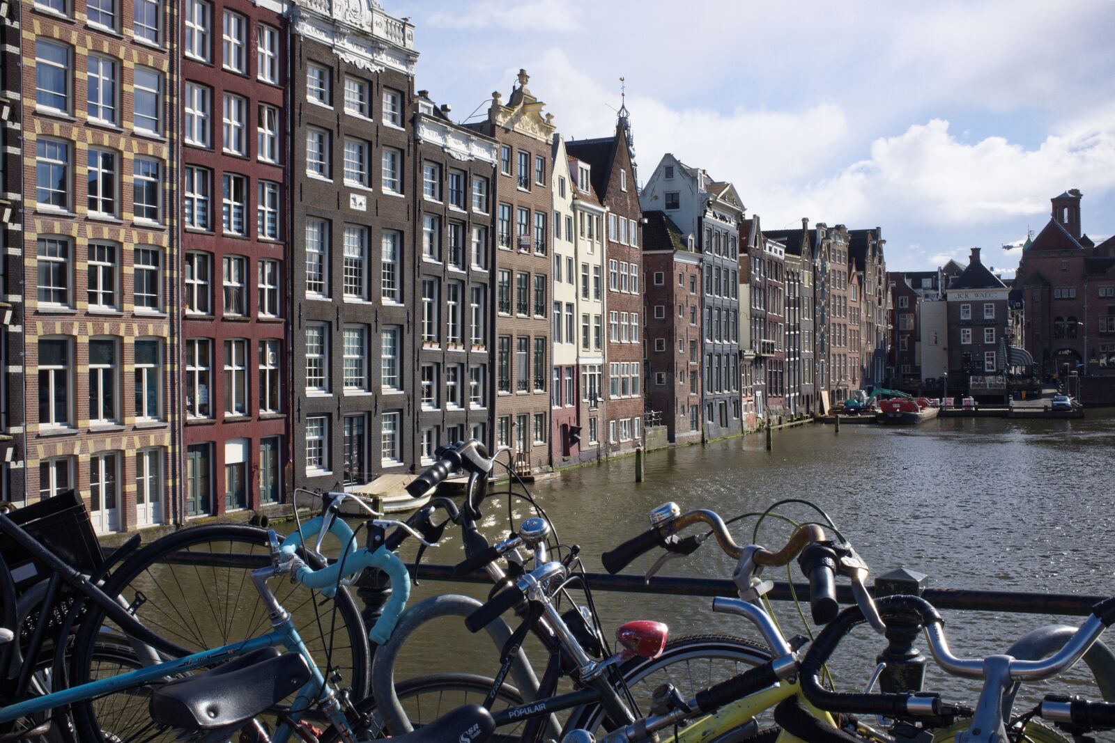 Fujifilm X100S sample photo. Amsterdam, bicycles, canal photography