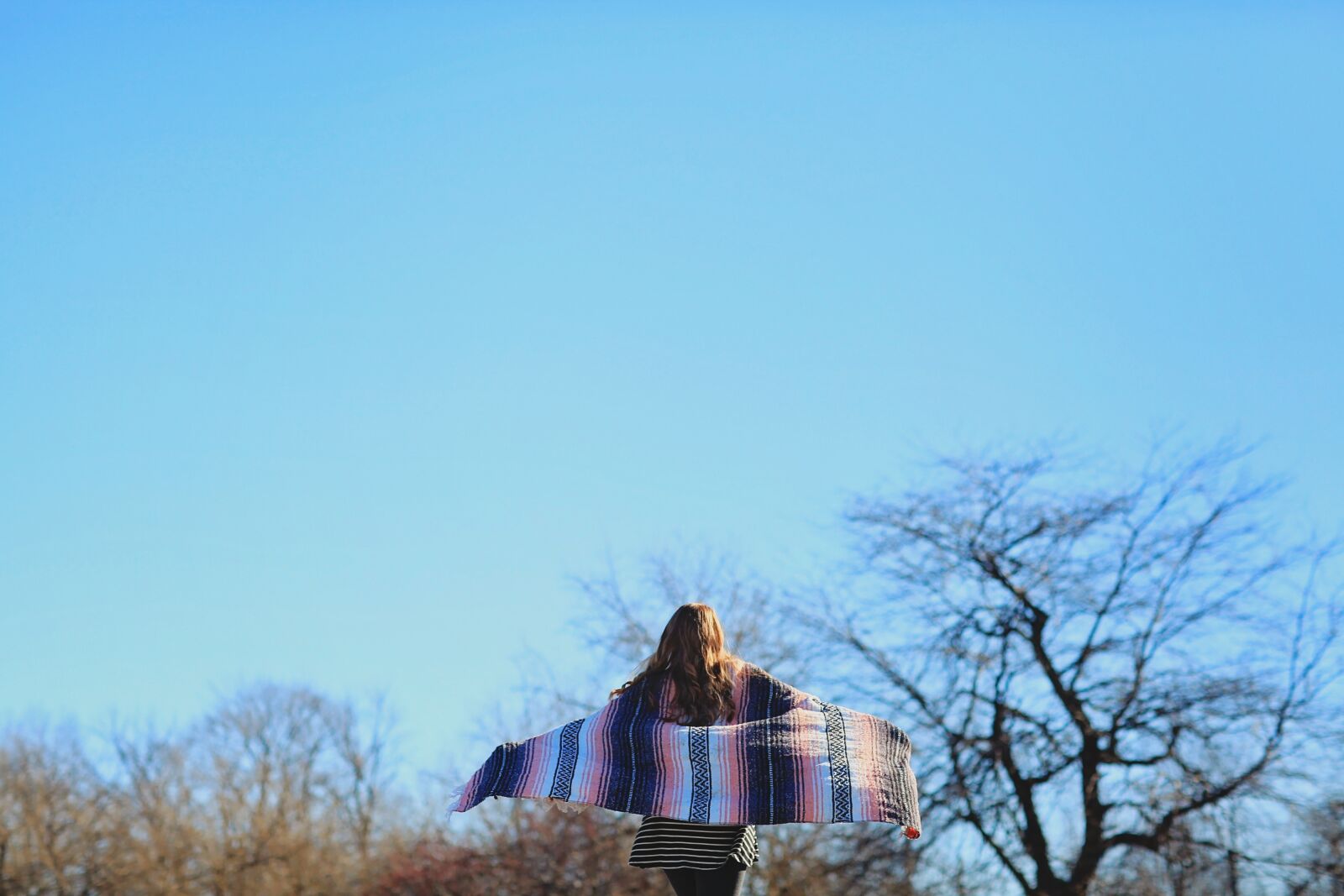 Canon EOS 5D Mark II sample photo. Adventure, blanket, blue sky photography