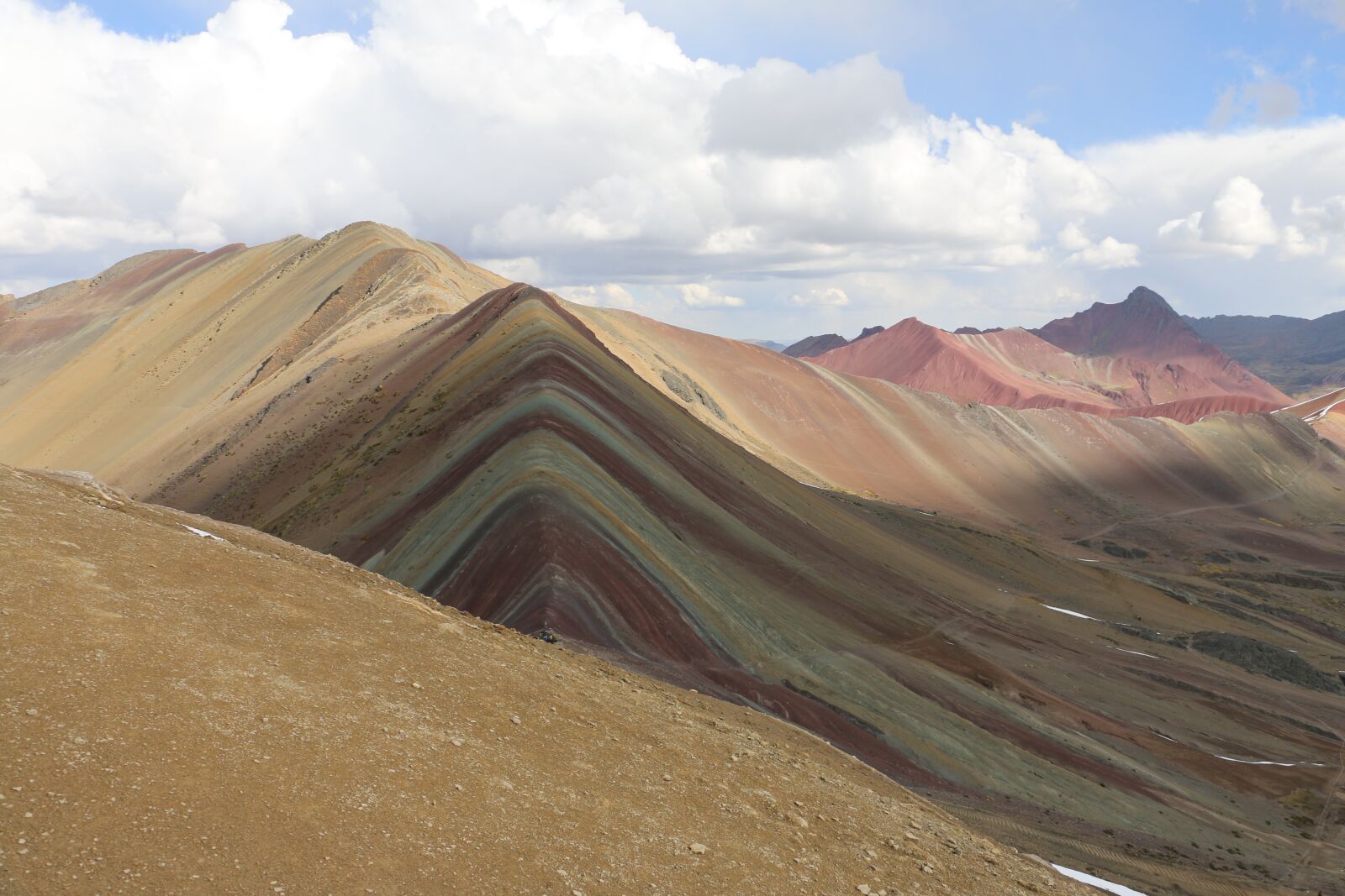 Canon EF-S 18-135mm F3.5-5.6 IS STM sample photo. Peru, rainbow mountains, landslide photography