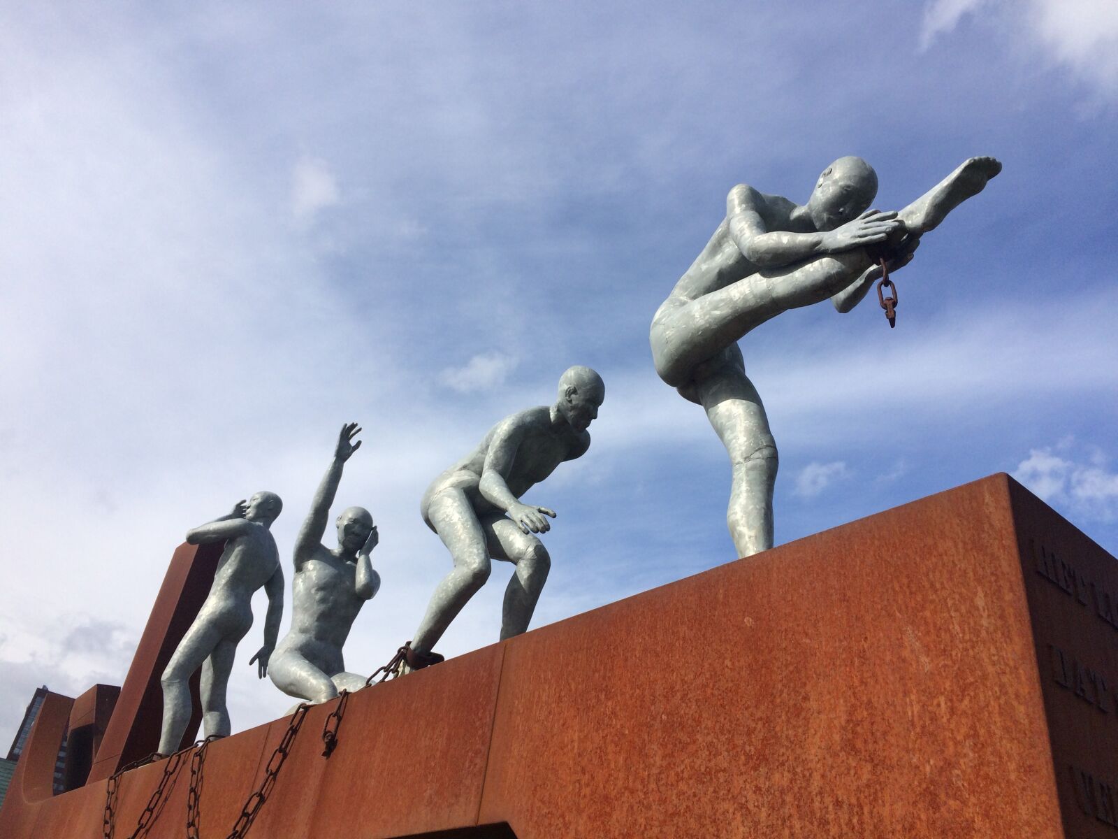 iPhone 5s back camera 4.15mm f/2.2 sample photo. Rotterdam, slavery, memorial photography