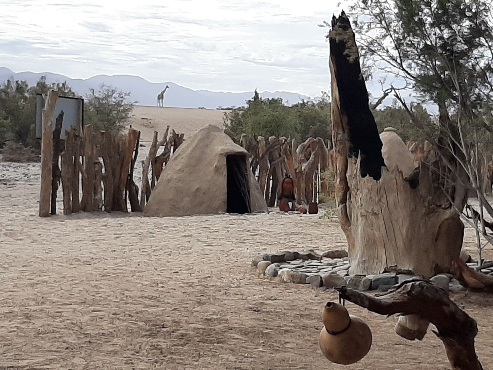 Samsung SM-A505F sample photo. Camp, himba, hut photography
