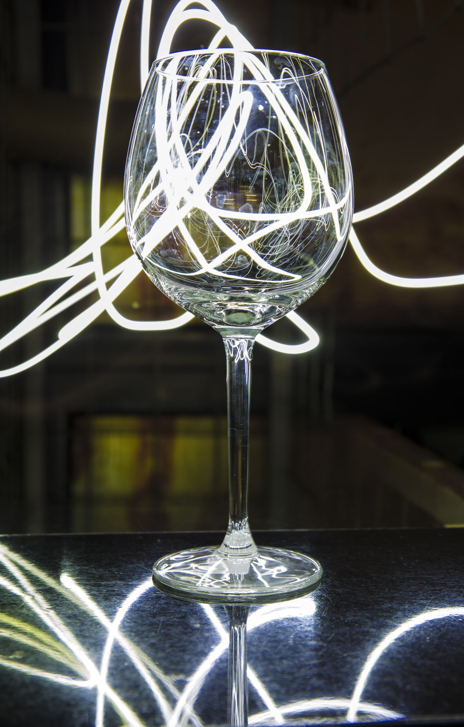 Canon EOS 5D Mark III sample photo. Light painting, glass, color photography