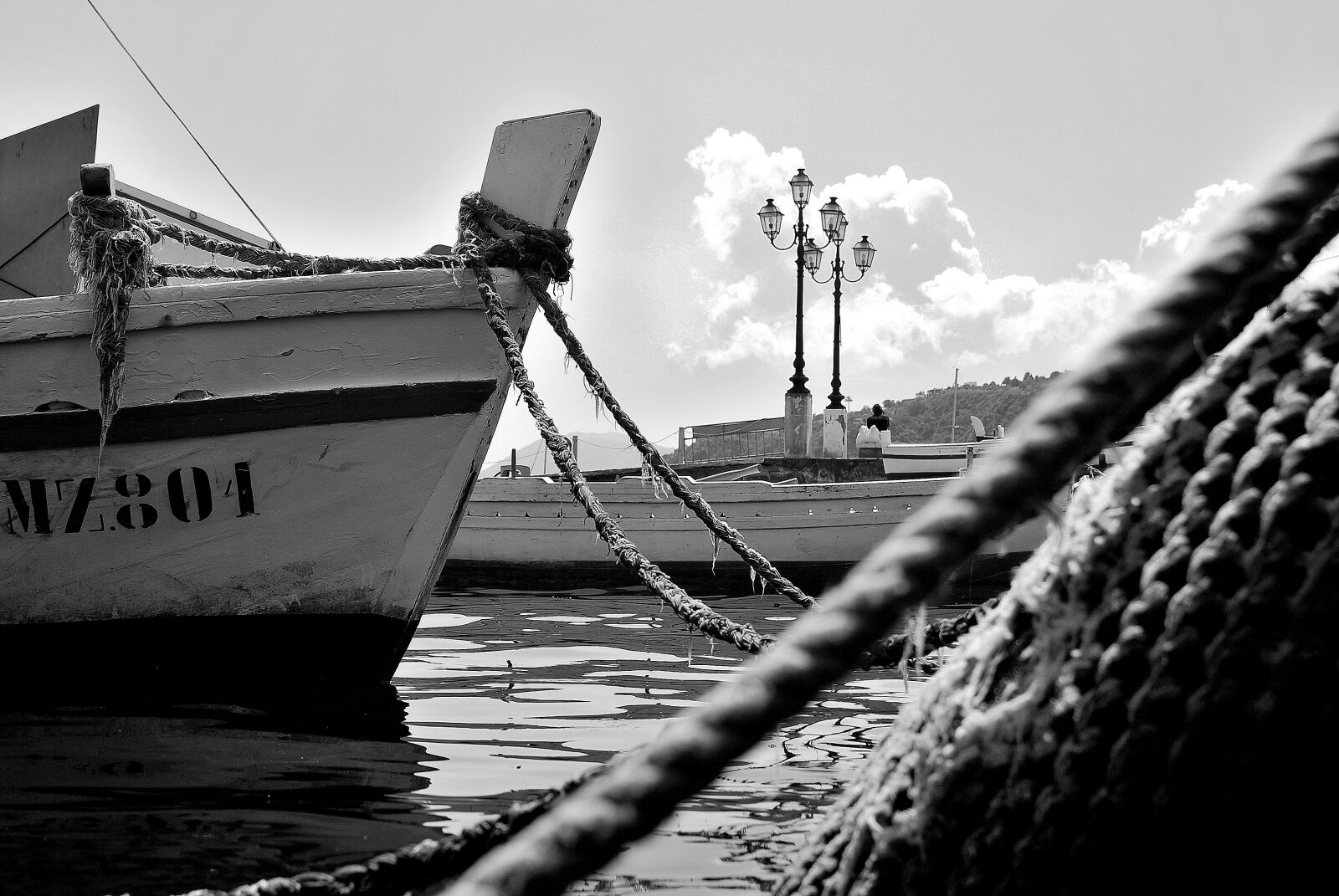 Nikon D80 sample photo. Sea, calm, boat photography