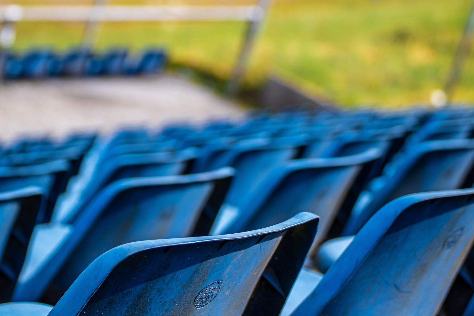 Canon EOS 750D (EOS Rebel T6i / EOS Kiss X8i) sample photo. Grandstand, seats, blue photography