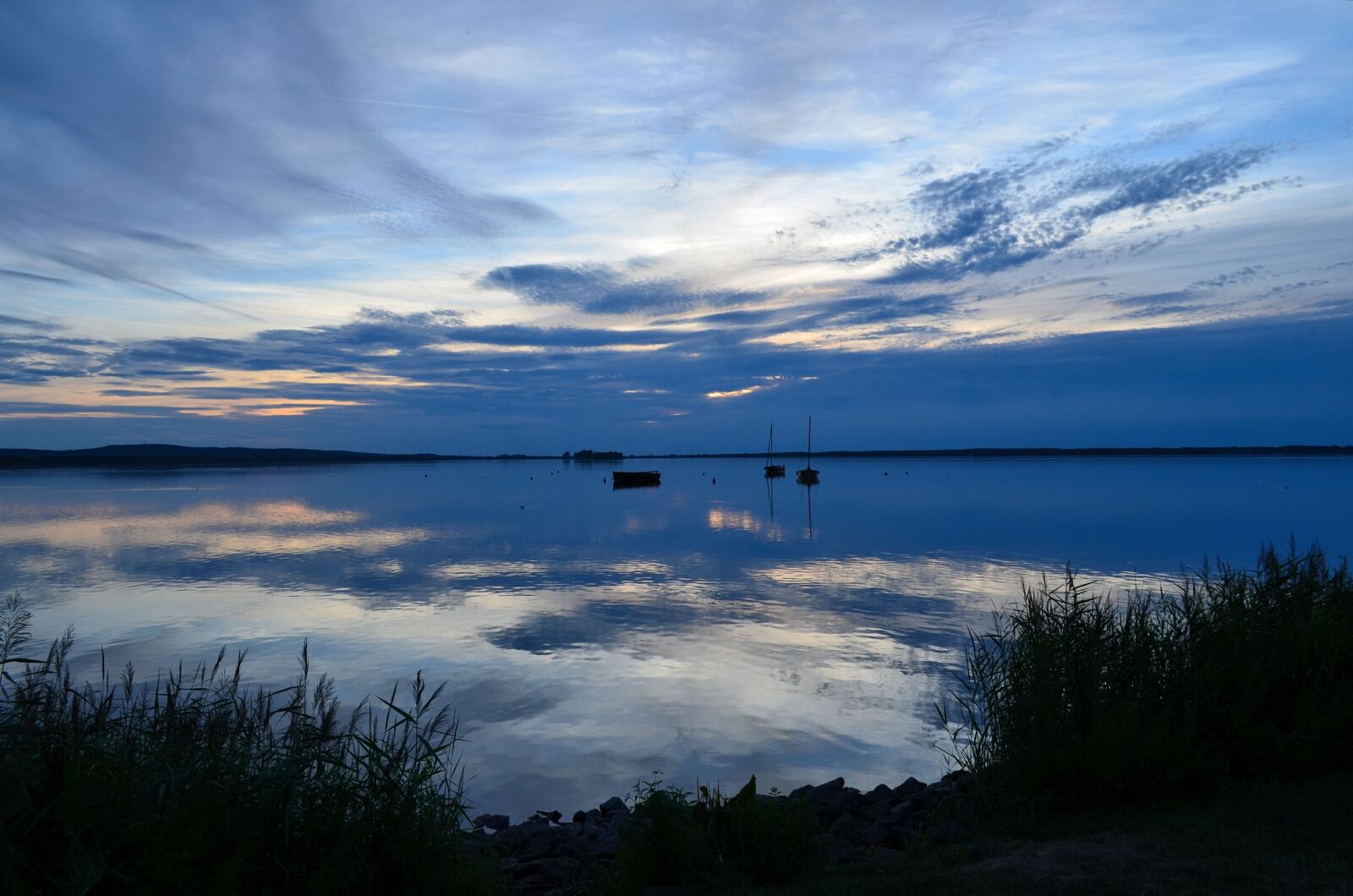 Nikon D5100 sample photo. Steinhuder sea, sunset, mirroring photography