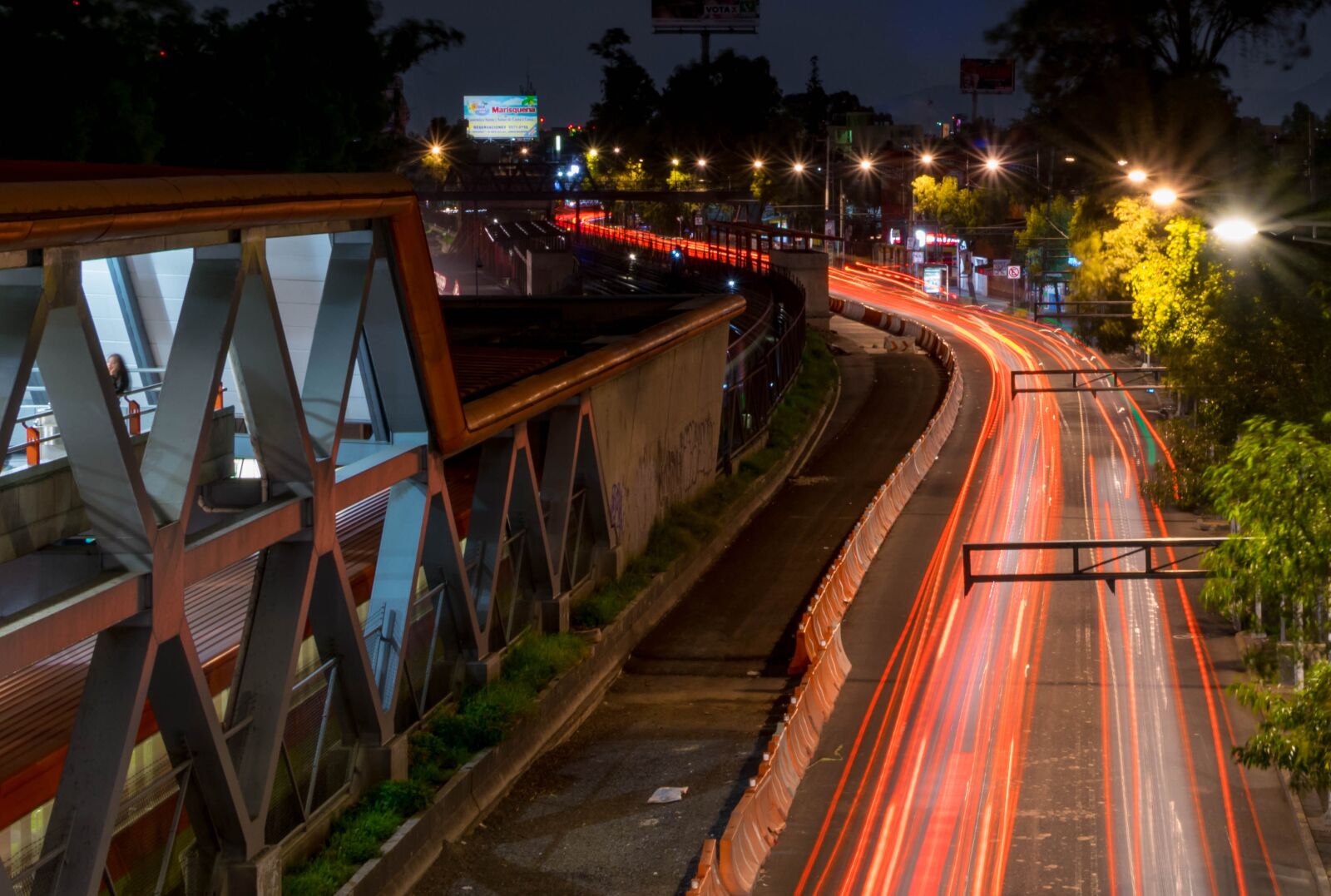 Nikon D5300 sample photo. Night, dark, road photography