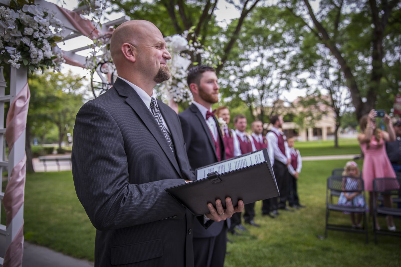Canon EF 24-70mm F2.8L II USM sample photo. Weddings, pastor, bible photography