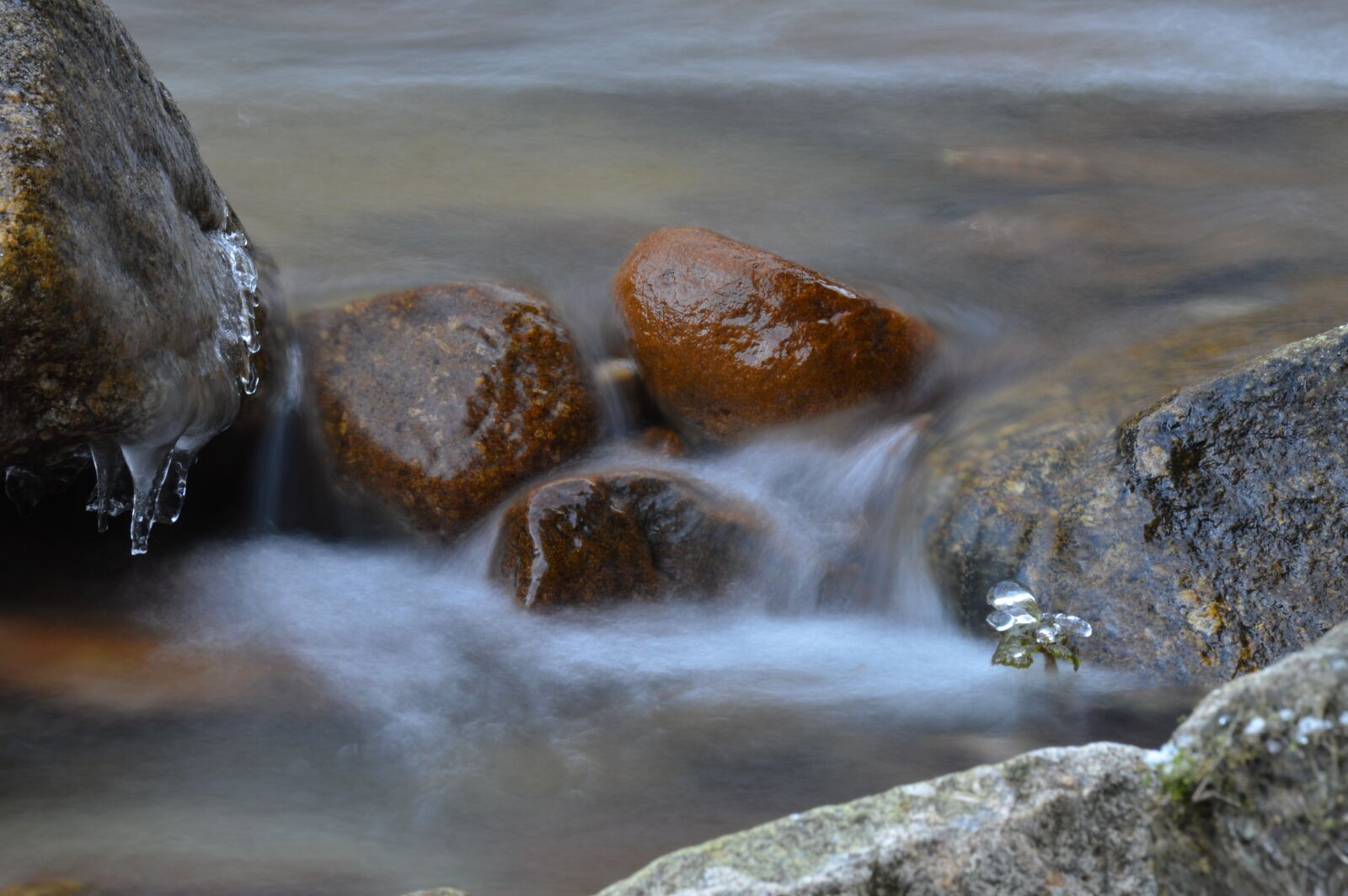Nikon D3200 sample photo. Bach, cold, water photography