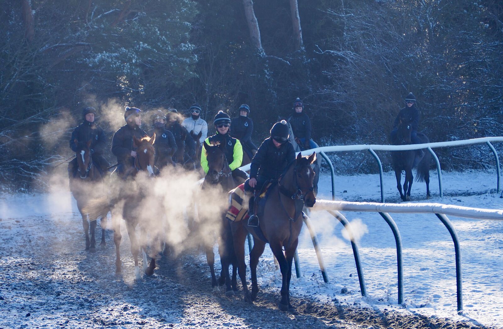 Olympus OM-D E-M10 II sample photo. Newmarket, racecourse, jockey photography