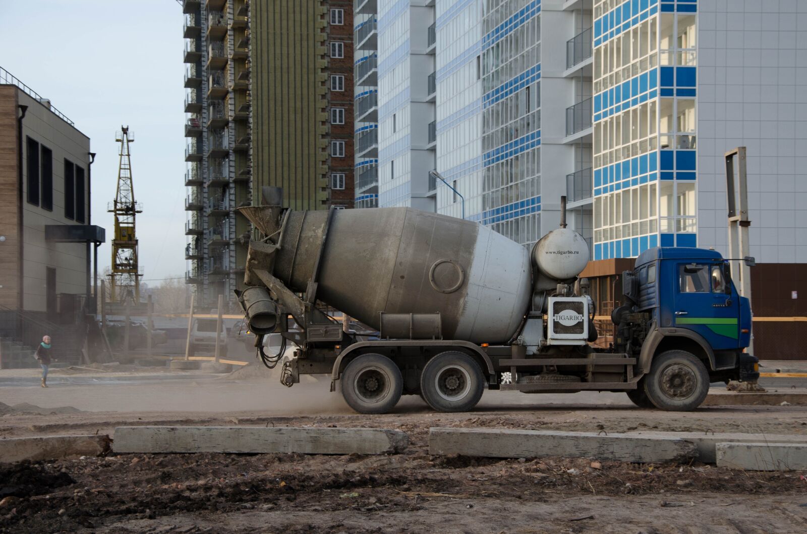 Nikon D5100 sample photo. Construction, concrete mixer, machine photography