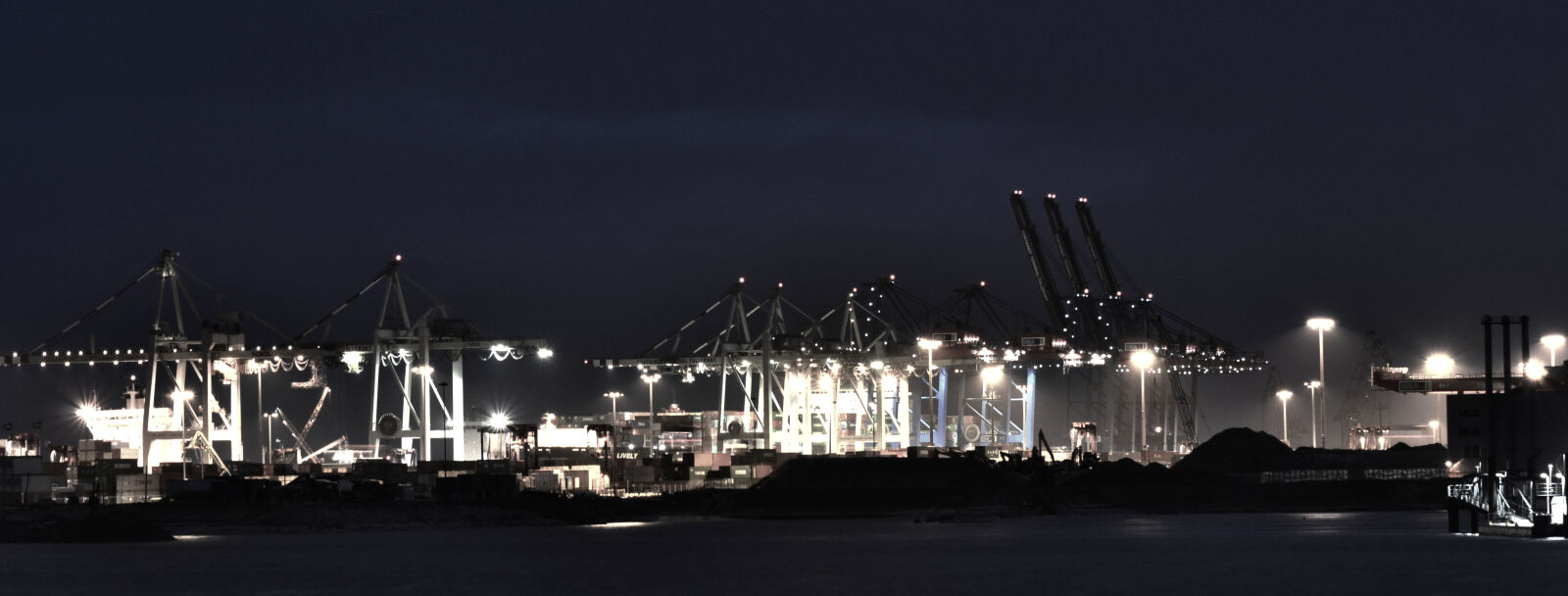 Nikon D3100 sample photo. Container, crane, elbe, hamburg photography