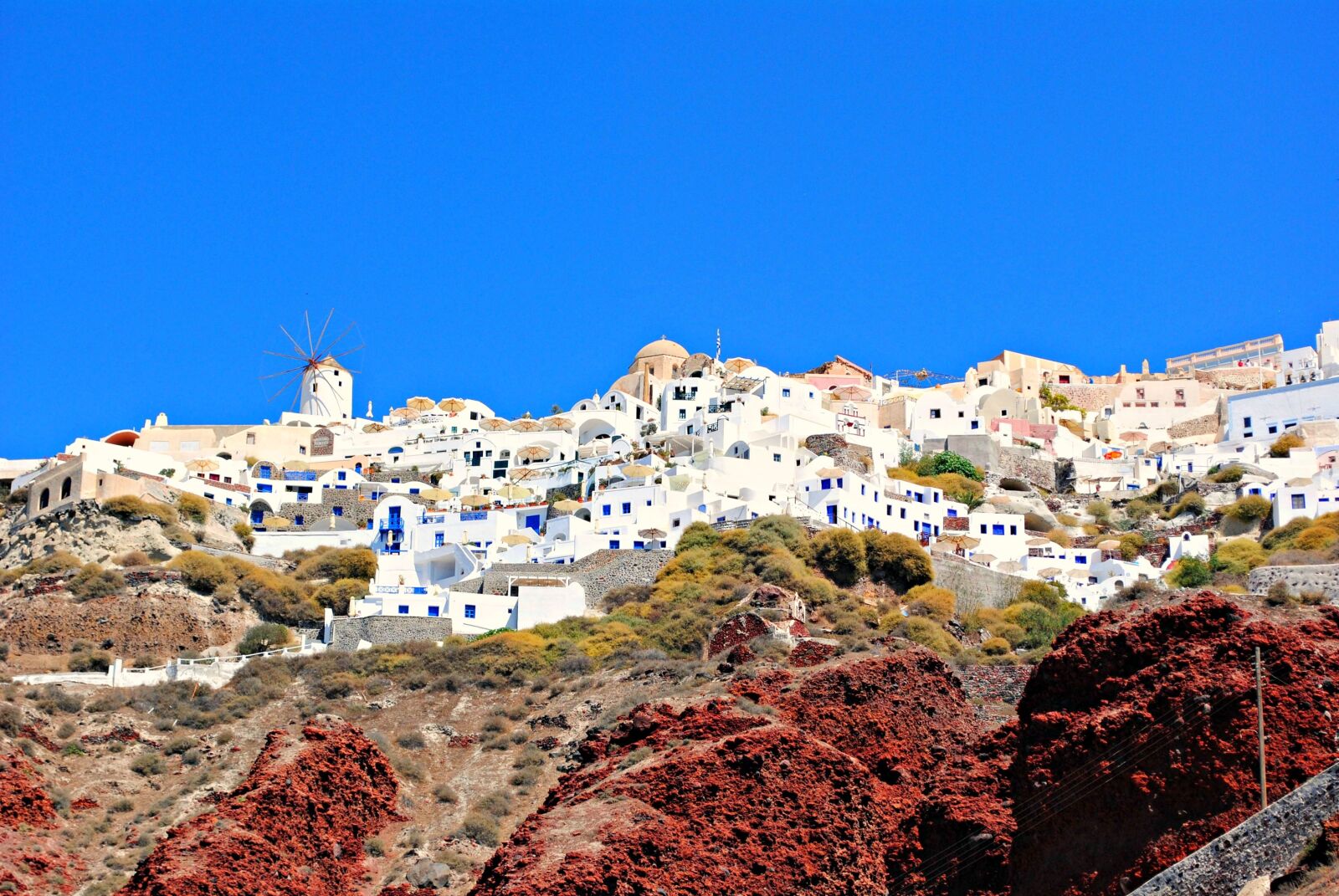 Nikon D3000 sample photo. Ammoudi, beach, santorini photography
