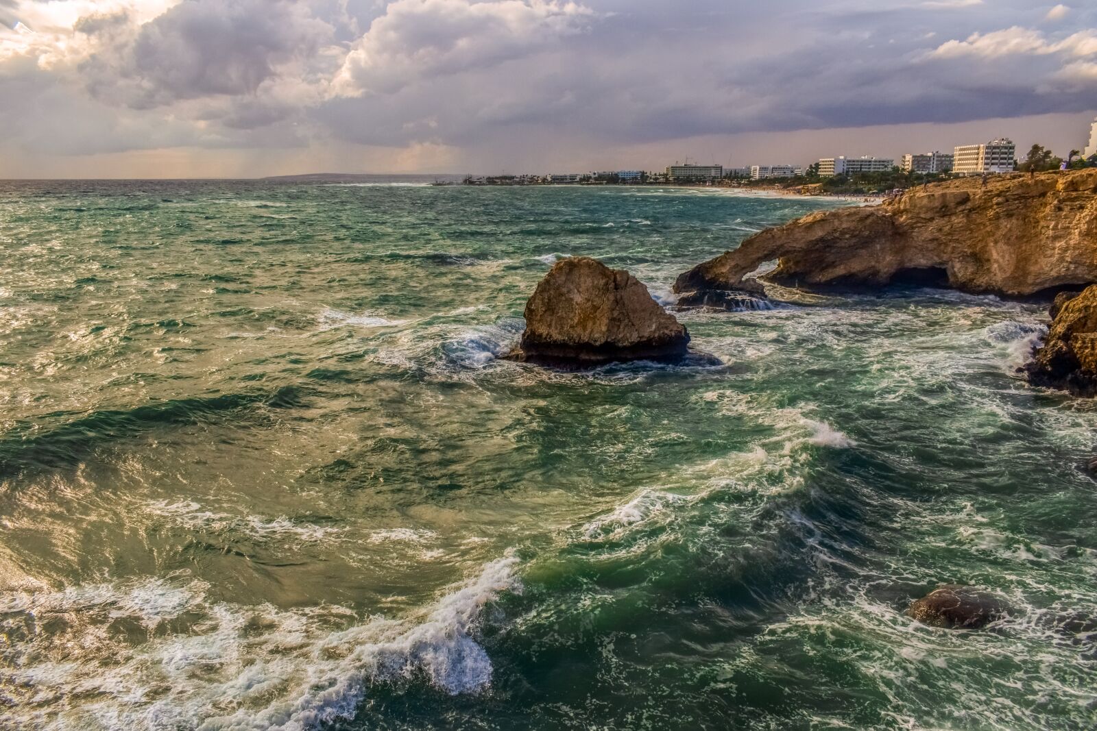 Nikon D3300 sample photo. Rocky coast, waves, smashing photography