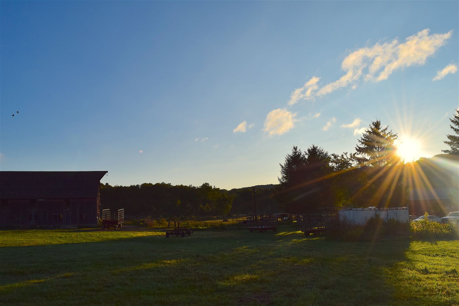 Nikon D3300 sample photo. Barn, farmland, sunrise photography