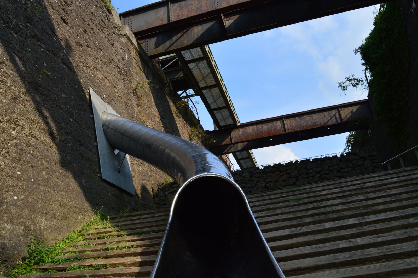 Nikon D3200 sample photo. Slide, sky, industry photography