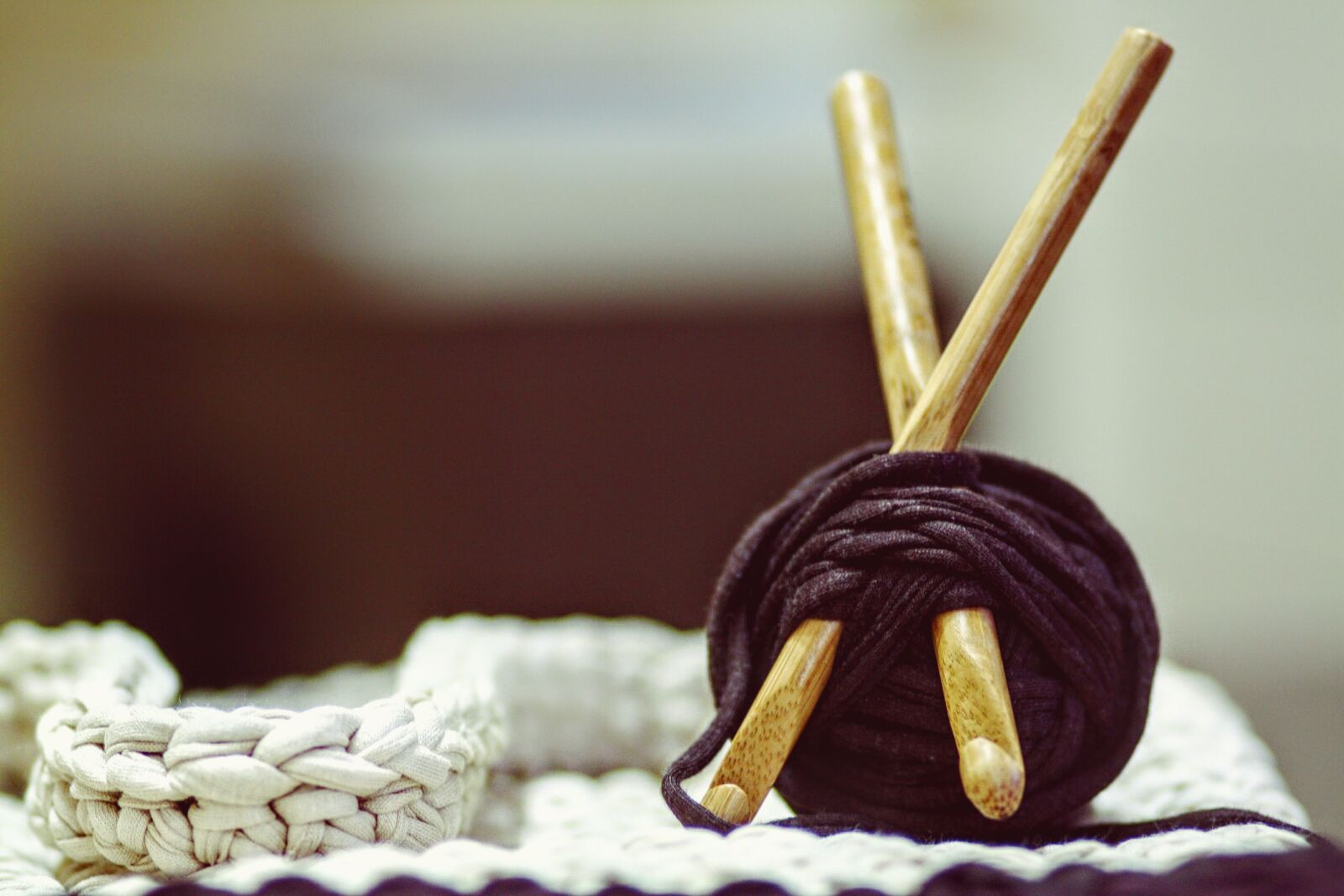 Canon EOS 450D (EOS Rebel XSi / EOS Kiss X2) sample photo. Crocheting, yarn, diy photography