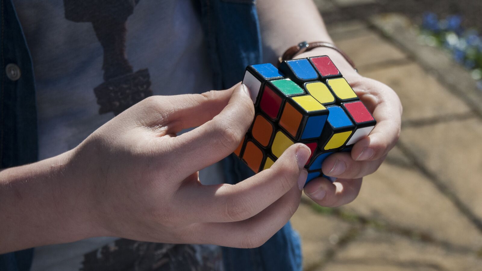 Nikon D300 sample photo. Cube, rubik, boy photography