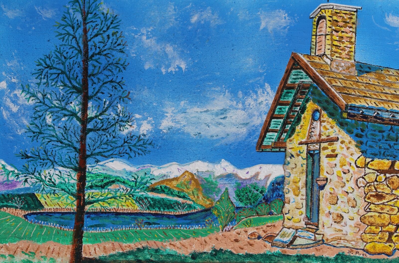 Canon EOS 1100D (EOS Rebel T3 / EOS Kiss X50) sample photo. Chapel, landscape, mountain photography