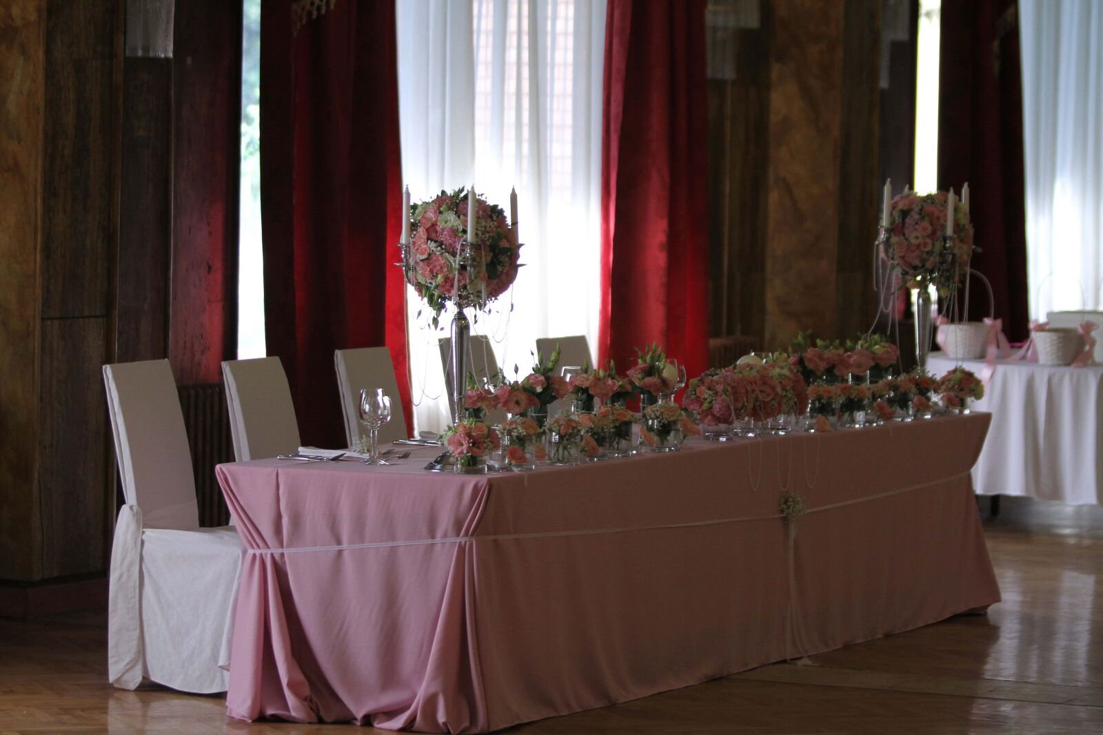 Canon EF 70-200mm F2.8L IS USM sample photo. Candlestick, curtain, dining area photography
