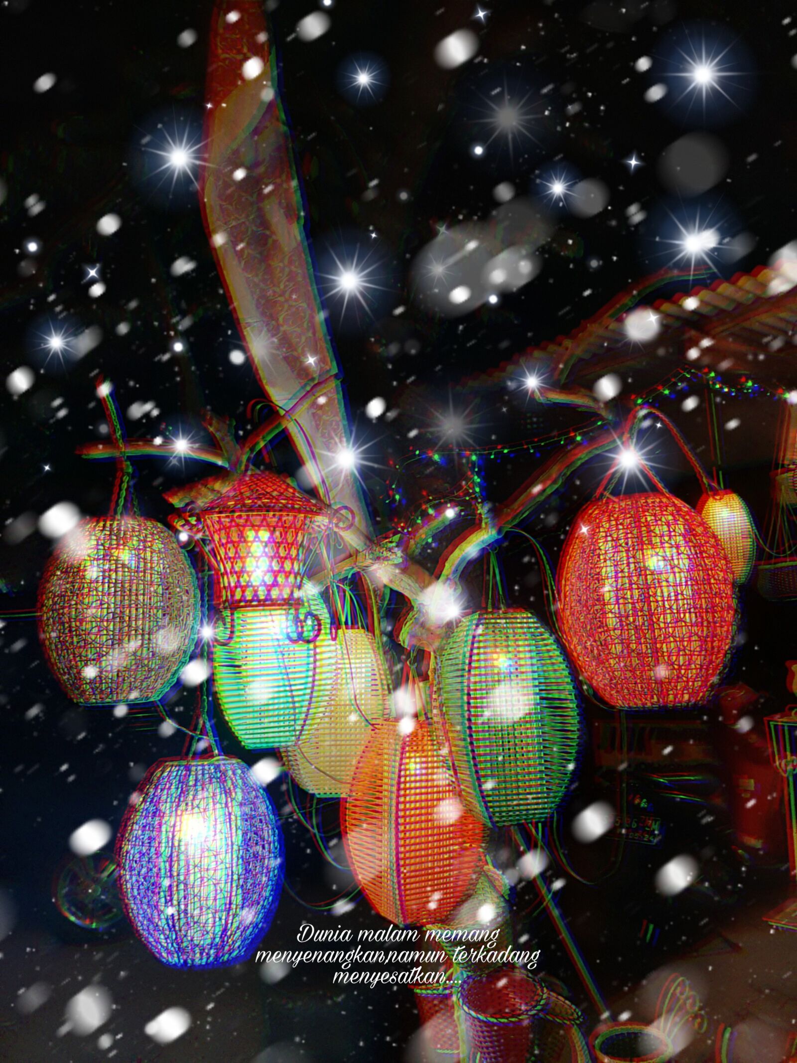 Samsung SM-A505F sample photo. Lampion, lamp, quotes photography
