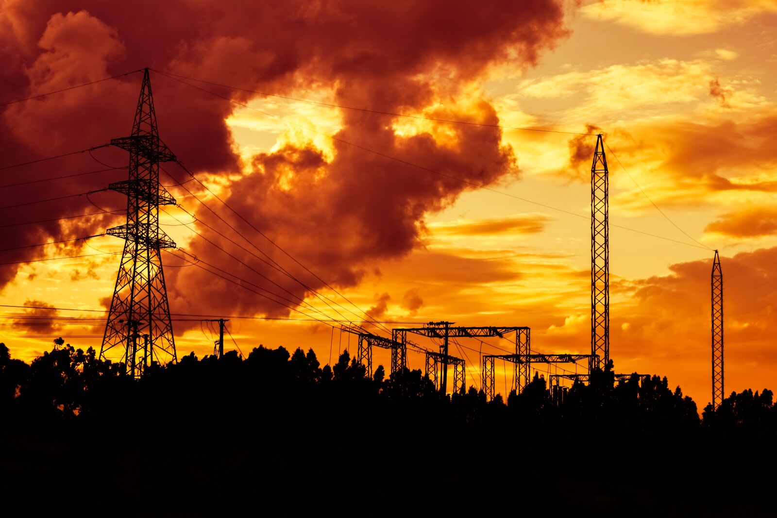 Nikon D3300 sample photo. Pylon, electricity, energy photography